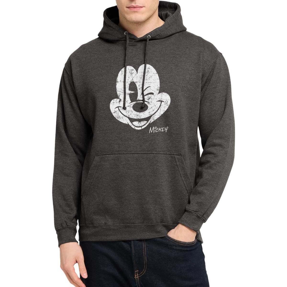 Spreadshirt Hoodie Mickey & Minnie Retro Mickey Mouse Zwinkernd Unisex Hoodie (1-tlg)