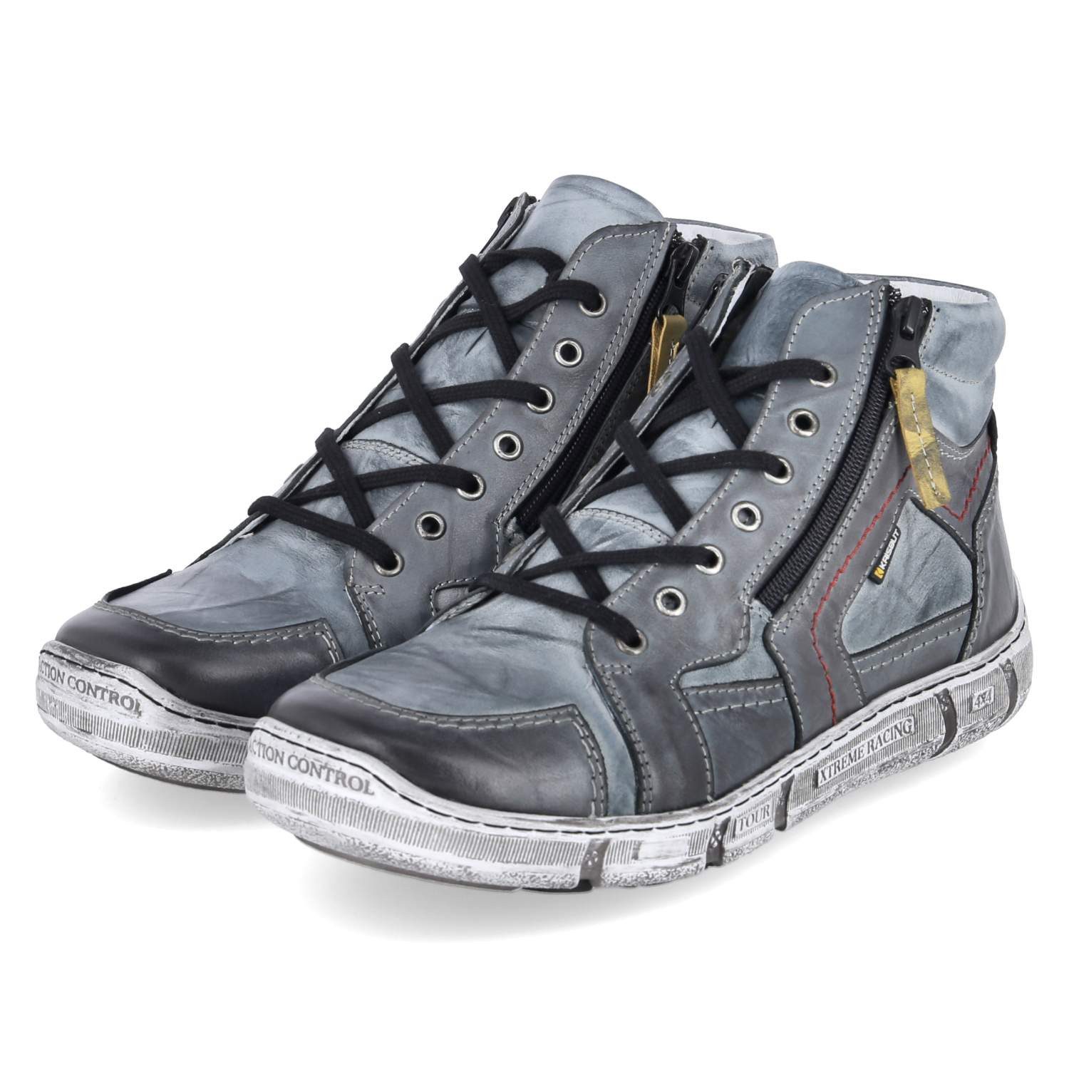 KRISBUT Krisbut 6898A-4 BSF Herren Glattleder blue Schnürstiefel