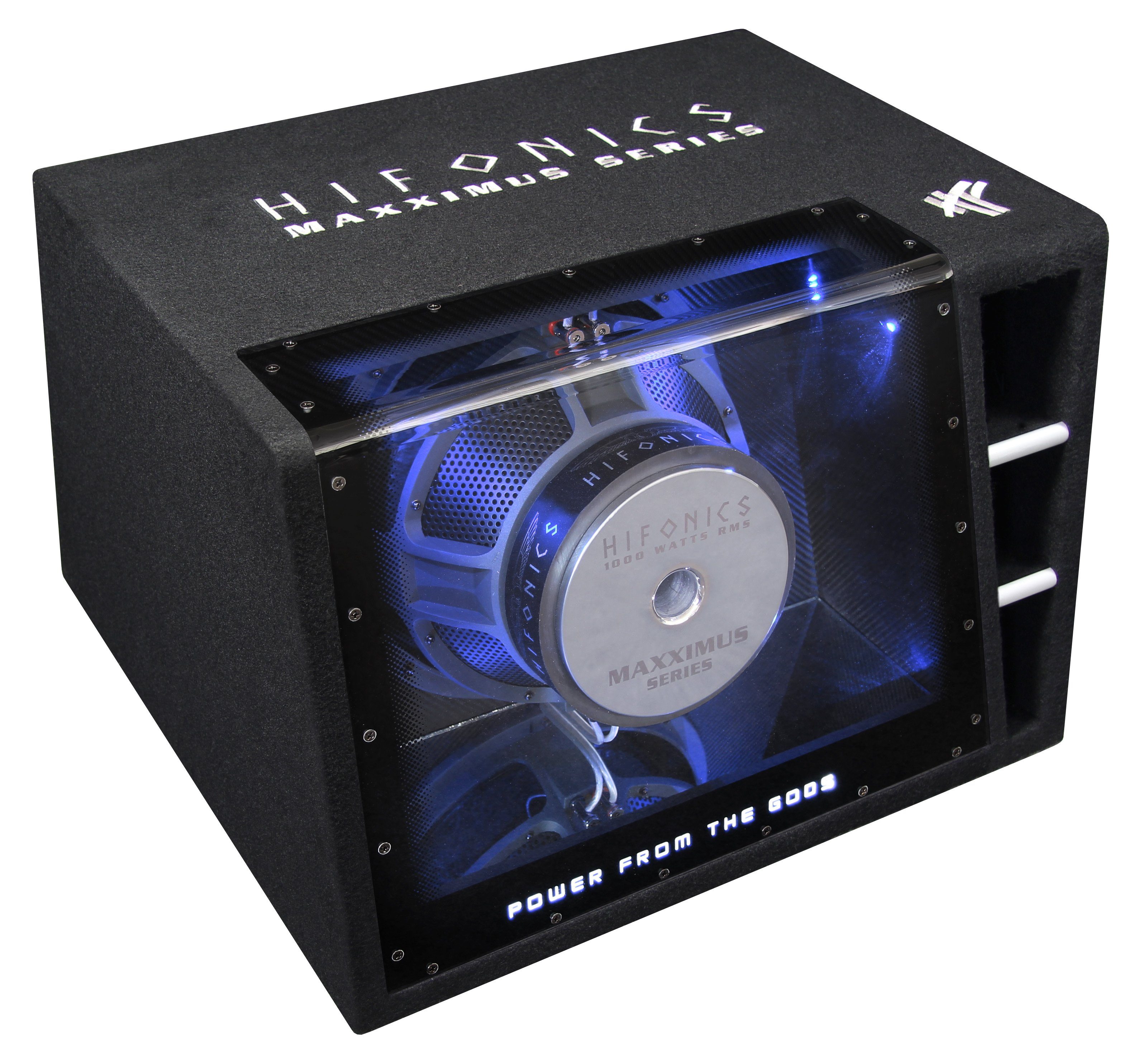 Hifonics Single-Bandpass MXZ12BP, High End Bandpass Gehäus Auto-Subwoofer (1000 W)