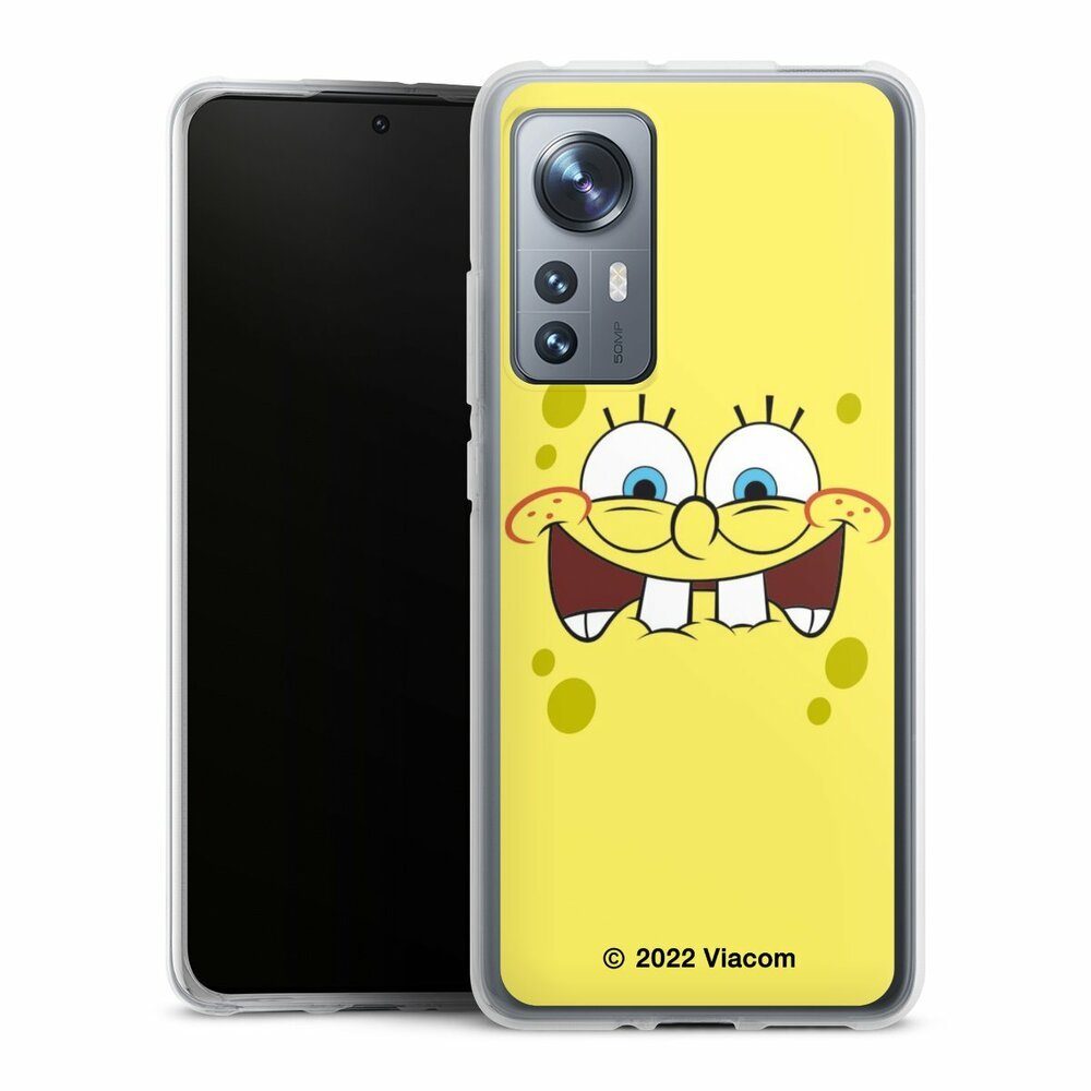 DeinDesign Handyhülle Spongebob Schwammkopf Offizielles Lizenzprodukt Kindheit, Xiaomi 12 5G Silikon Hülle Bumper Case Handy Schutzhülle
