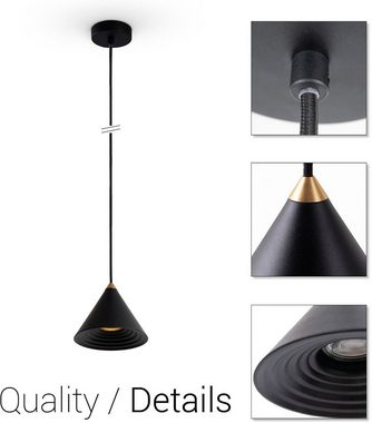 Paco Home Pendelleuchte ROLLINA, ohne Leuchtmittel, Pendelleuchte Esszimmer Küchenlampe Metall Industrial Design GU10