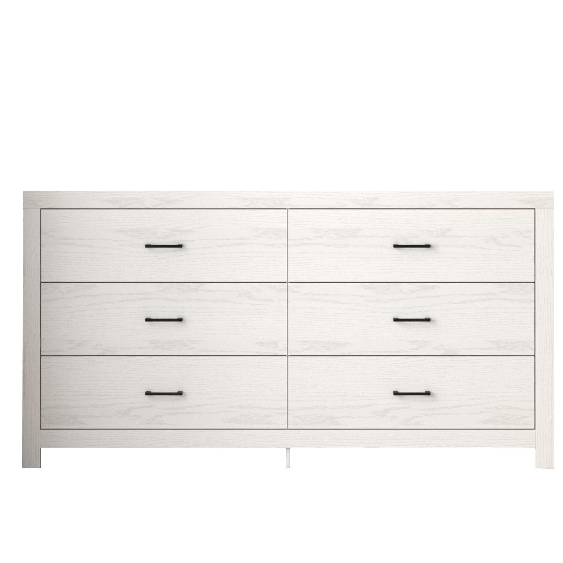 FUFU&GAGA Kommode mit 6 Schubladen, 160 x 40 x 84cm, MDF, Ahornfarbe/Braun