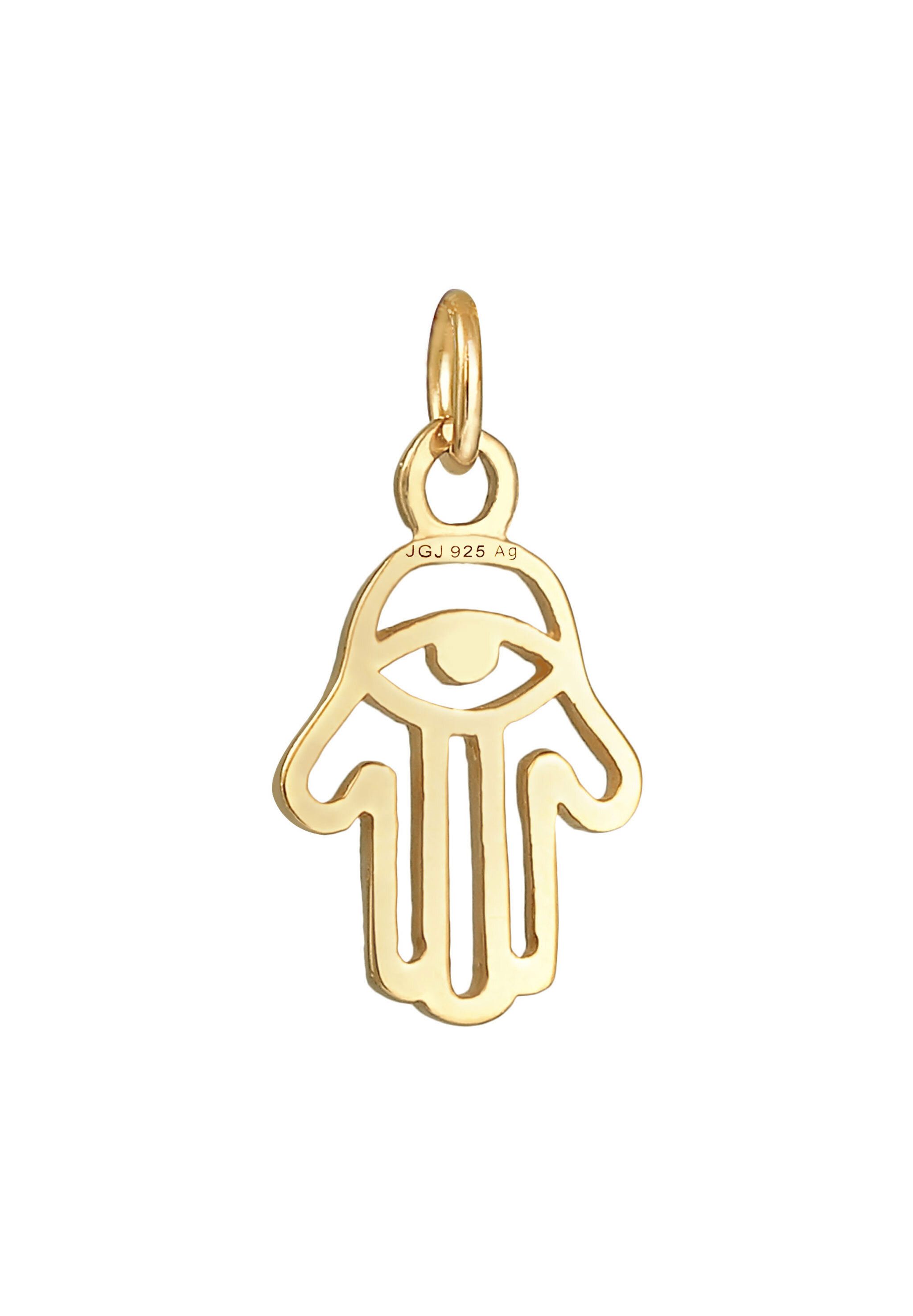 Elli Kettenanhänger Fatimas Hand Schutz Glück 925 Silber, Hamsa Hand günstig online kaufen