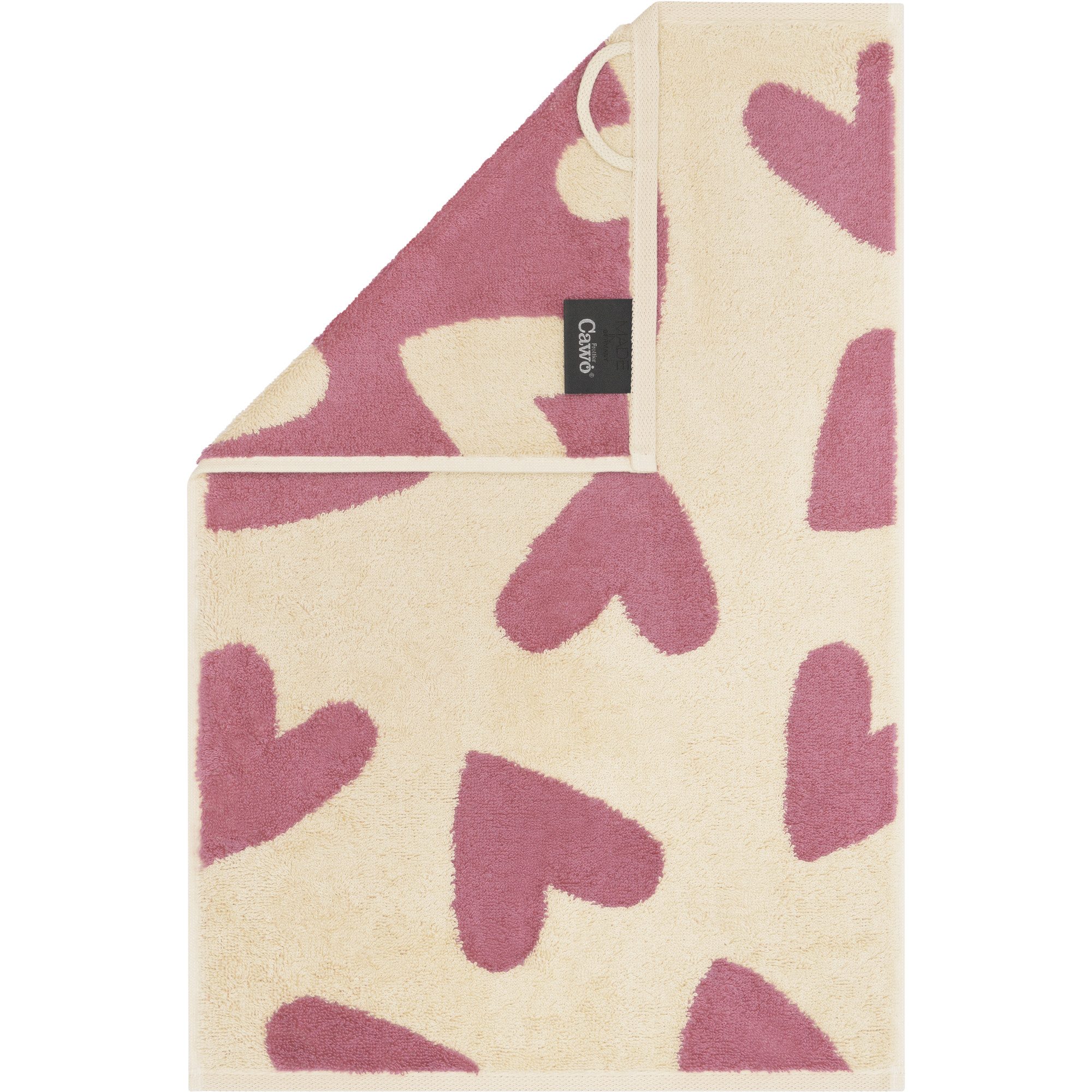 Cawö Handtücher Heart Beats Hearts 6275, 100% Baumwolle (1-St)