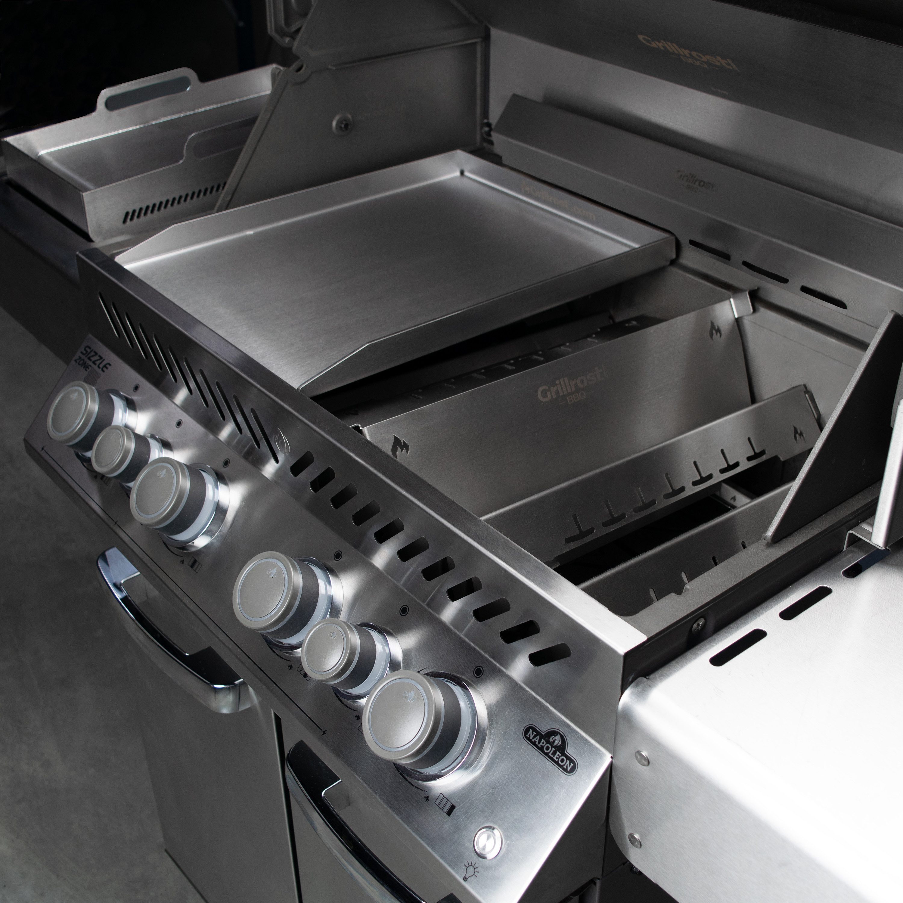 Grillrost.com BBQ Grillrost BBQ Teilerblech Napoleon Prestige, Made in Germany