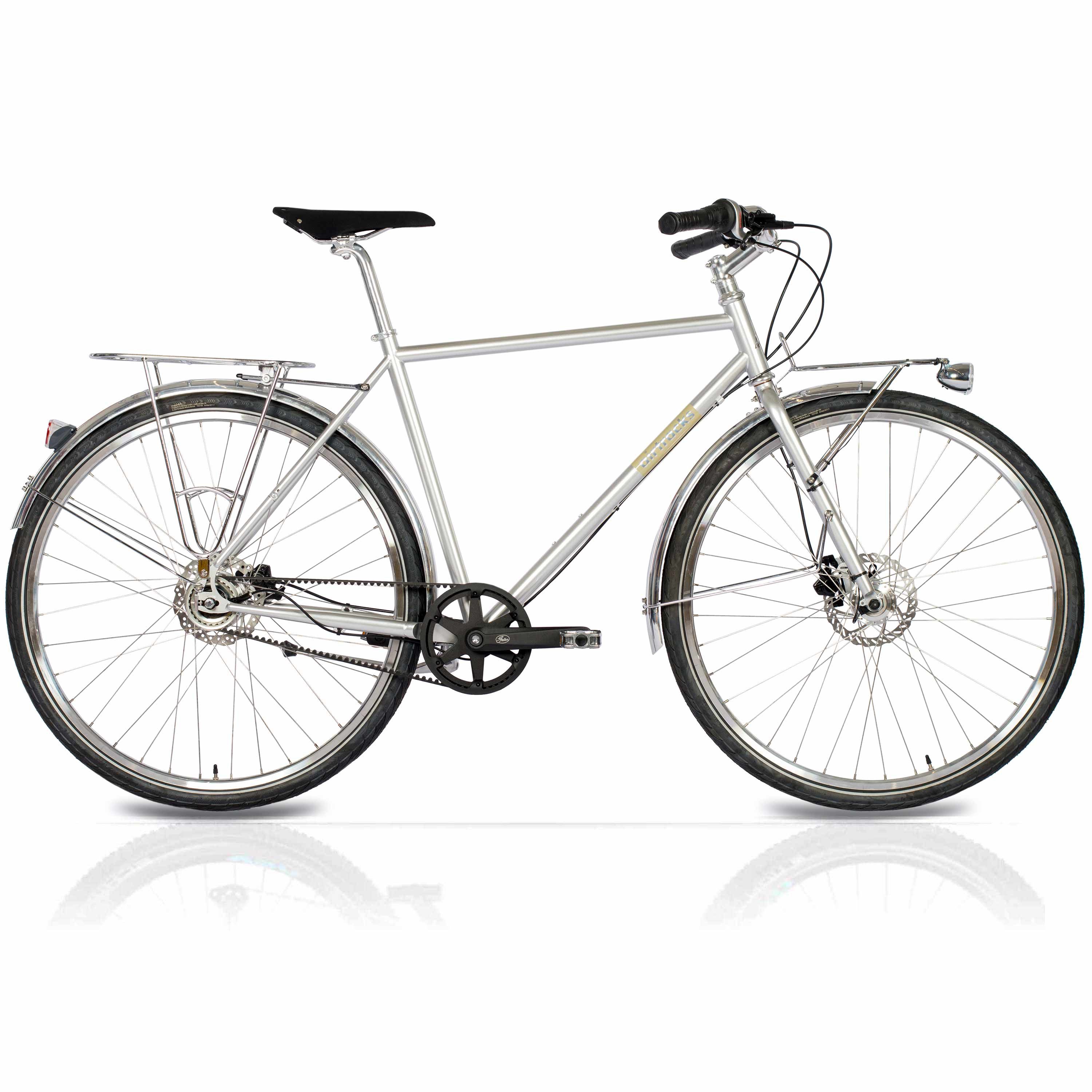 Airtracks Cityrad 28 Herren Urban Bike City Fahrrad STREET CrMo GATES CARBON DRIVE BELT, 7 Gang Shimano NEXUS Schaltwerk, Nabenschaltung, GATES CARBON DRIVE BELT - 53cm 57cm - Mod.2025