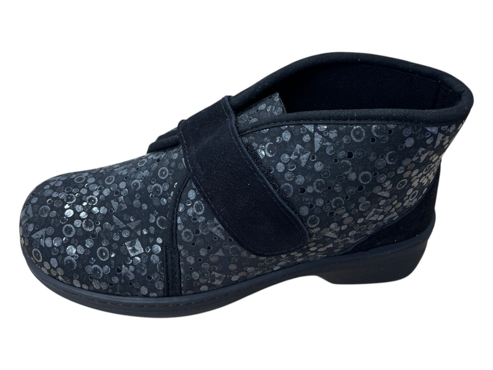 algemare Algemare Damen Hausschuh 8338-0173 schwarz nero punto Hausschuh