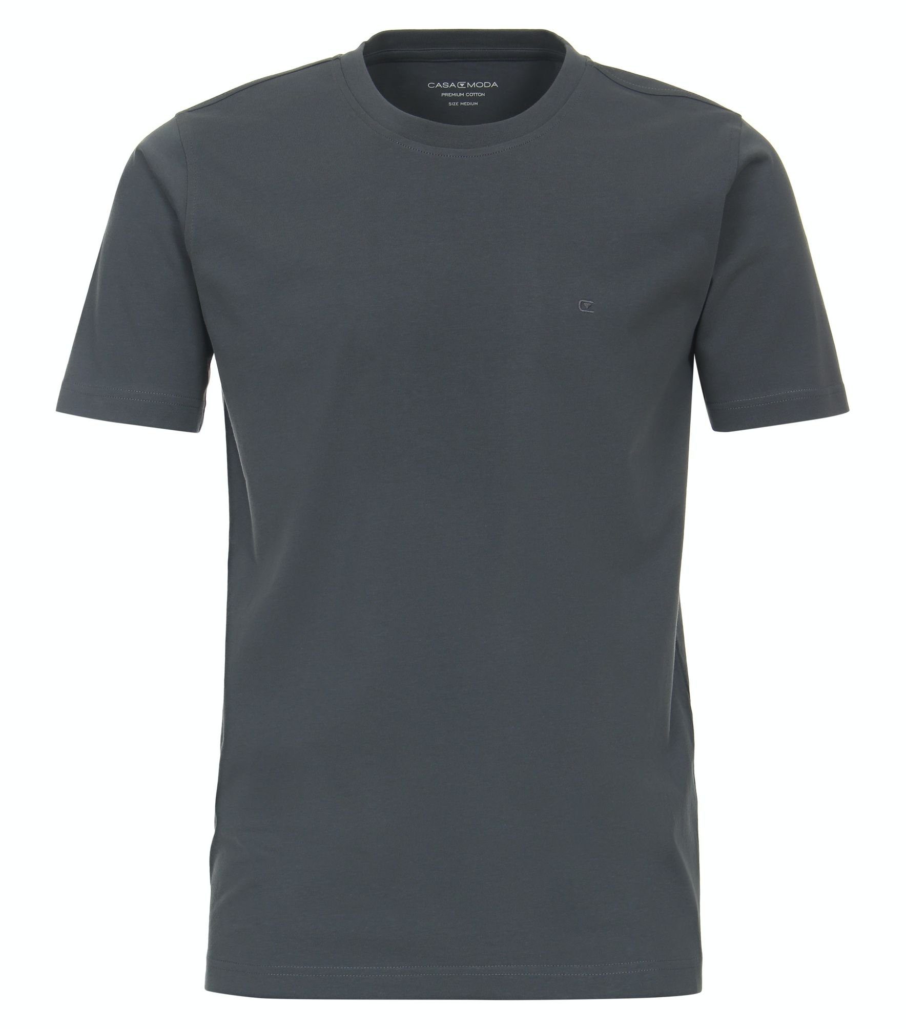 (964) 004200 unifarben T-Shirt T-Shirt Pflaume CASAMODA