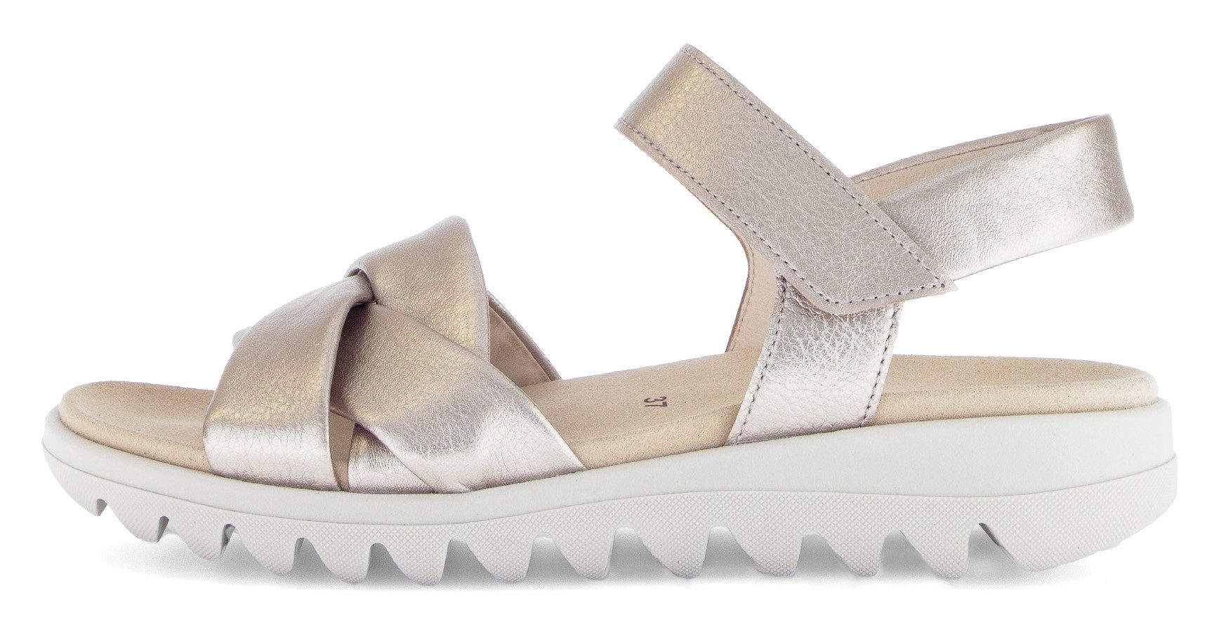 Gabor Riemchensandale, Sommerschuh, Keilsandalette, Bequemschuh mit Klettverschluss