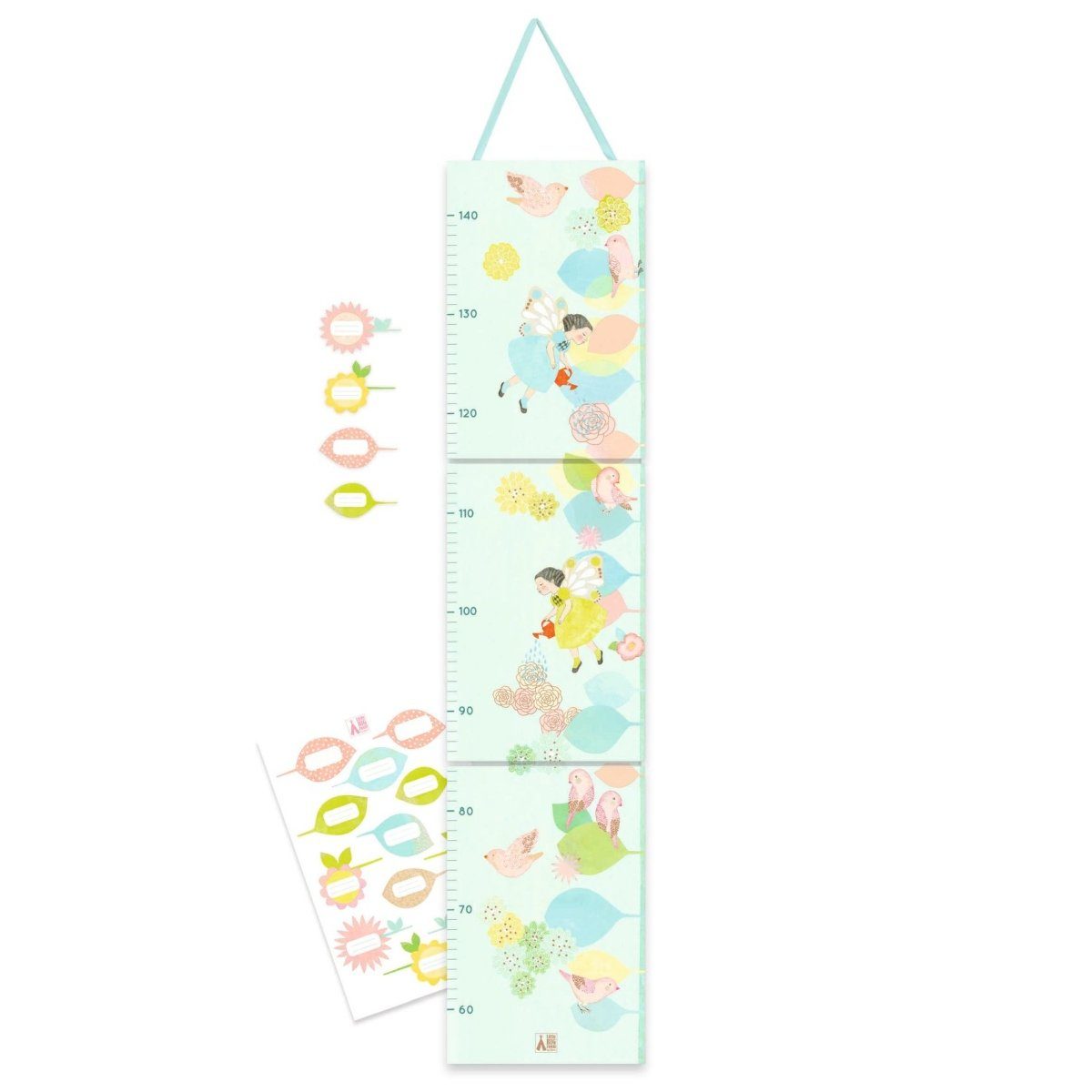 DJECO Messlatte Wandmesslatte mit einer Skala con 60 cm bis 1,40 m