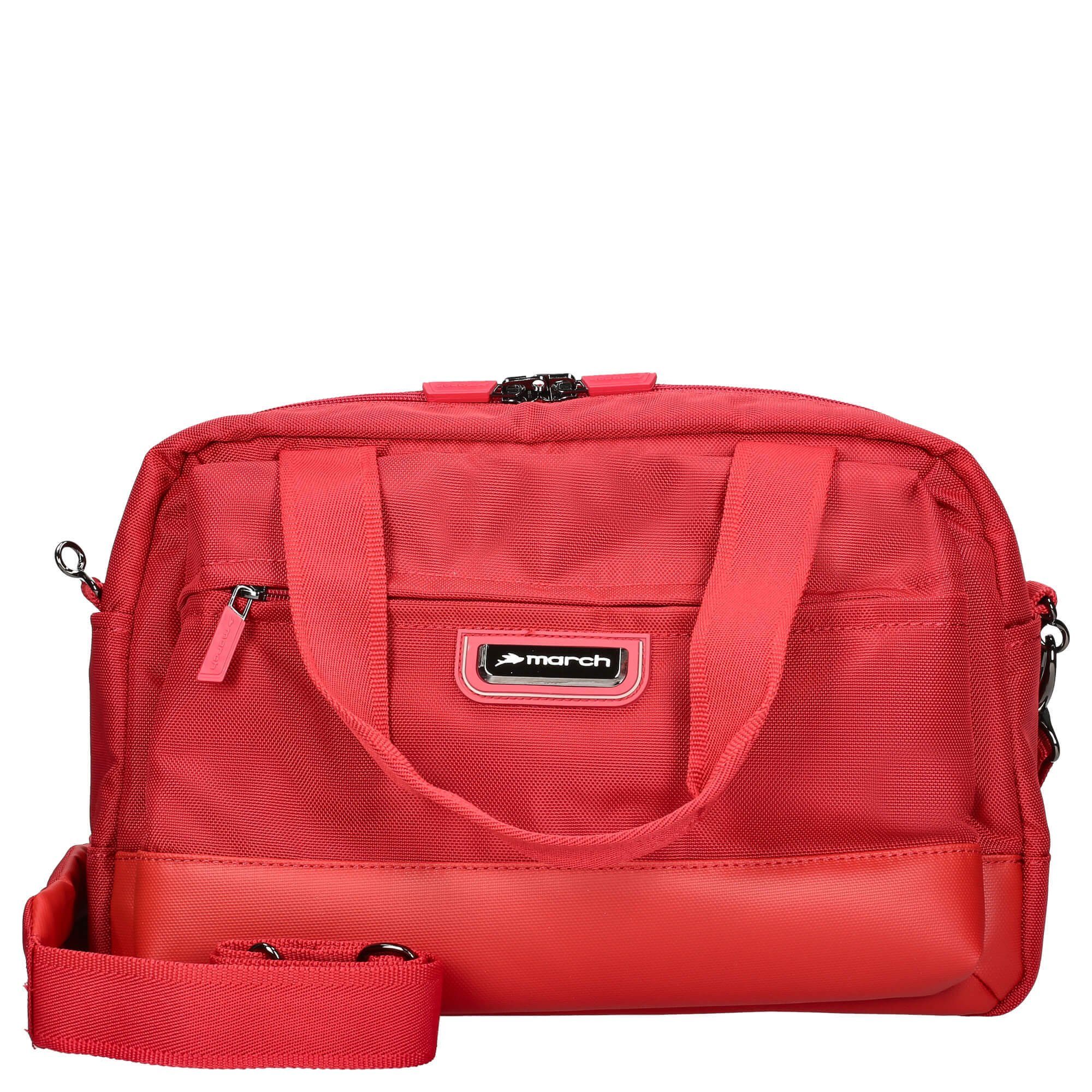 March15 Trading Businesstasche Rolling Bags stow a´way - Umhängetasche 38 cm red