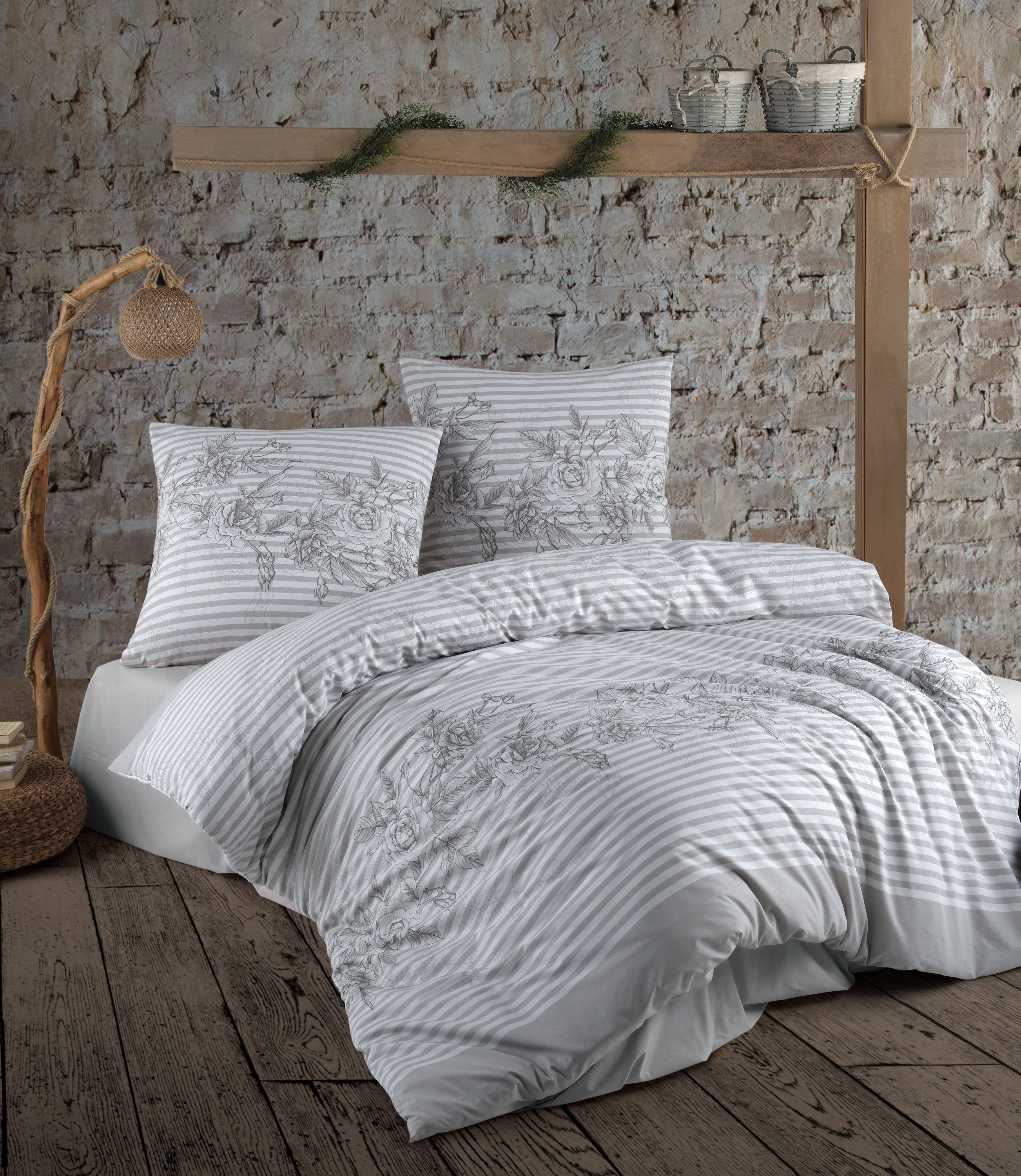 yadetextil Bettwäsche Bettwäsche 200x220 cm. 3 teilig set, Latina, Renforce, 3 teilig