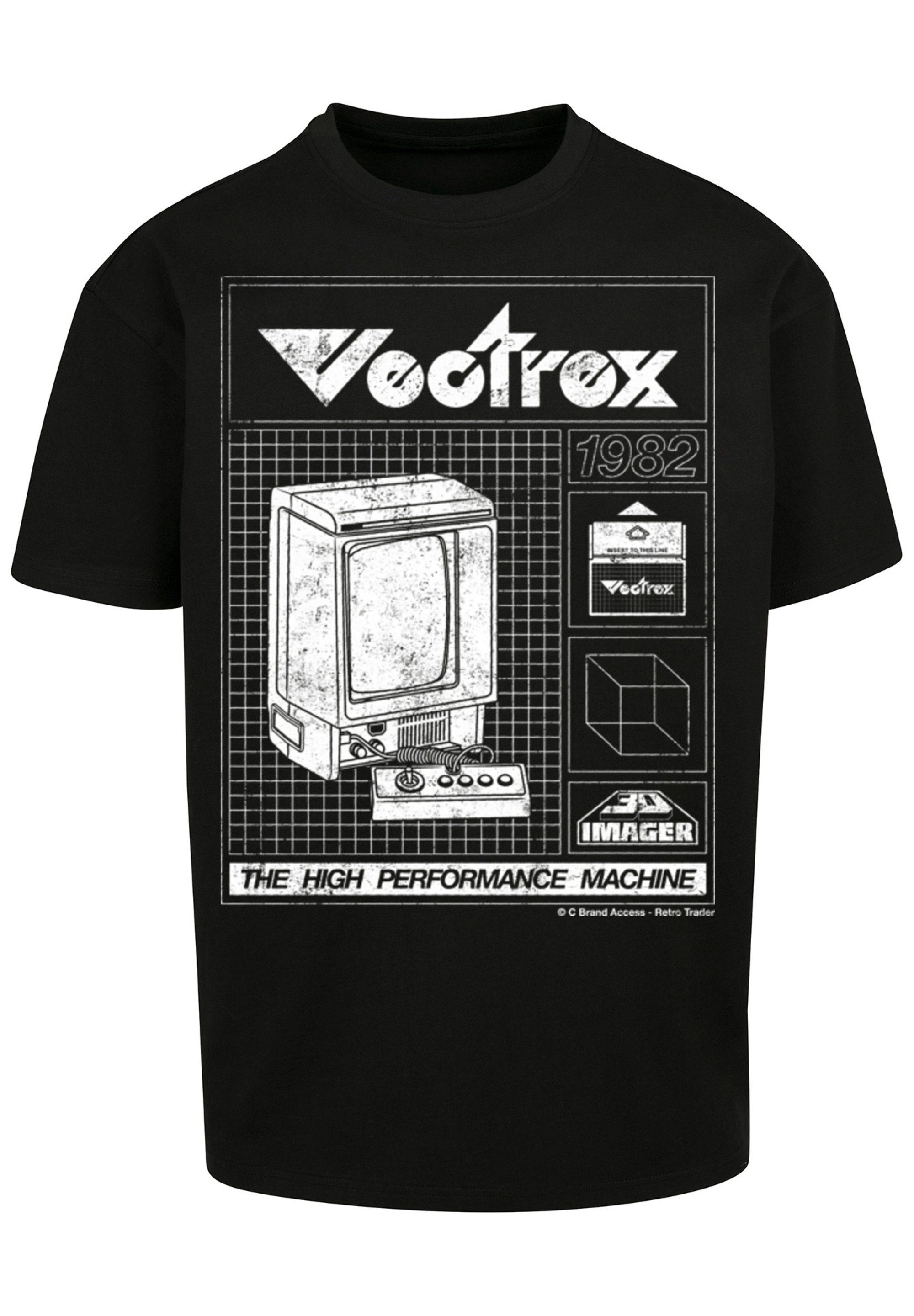 Vectrex 1982 Gaming F4NT4STIC schwarz SEVENSQUARED Retro T-Shirt Print