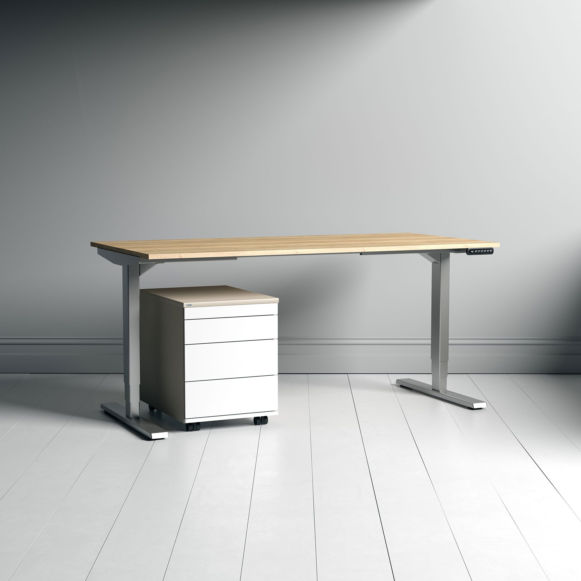ASSMANN Büromöbel Schreibtisch Y-LINE, 140x70cm Eiche günstig online kaufen