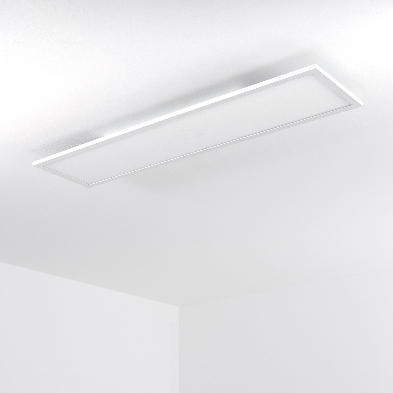 hofstein Panel »Vacil« LED Panel dimmbare aus Aluminiumin Weiß, CCT 3000-6000 Kelvin, RGB-Farbwechsel, Smartphone-App, Sprachsteuerung o. Fernbedienung