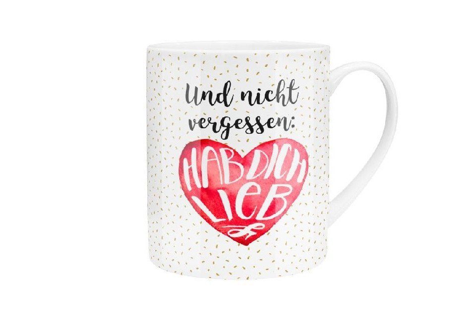 Tasse XL-Tasse "Hab dich lieb"