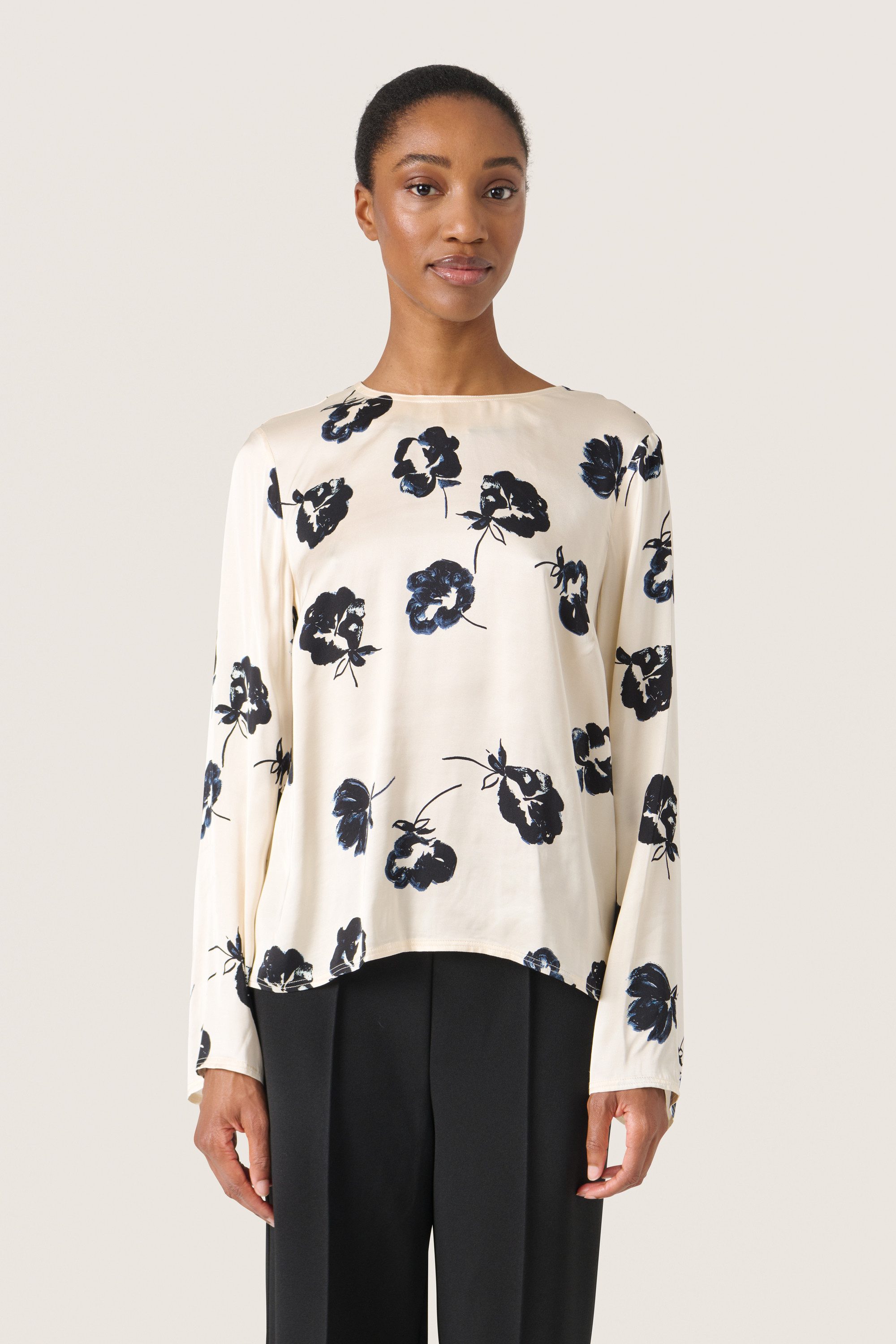 SOAKED IN LUXURY Langarmbluse Langarm-Bluse SLErwina