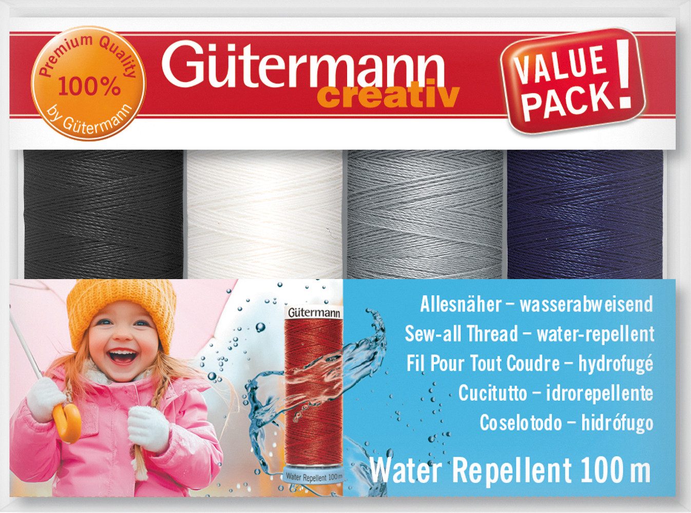 Gütermann Gütermann Nähfaden-Set Allesnäher 'Water Repellent Nähgarn