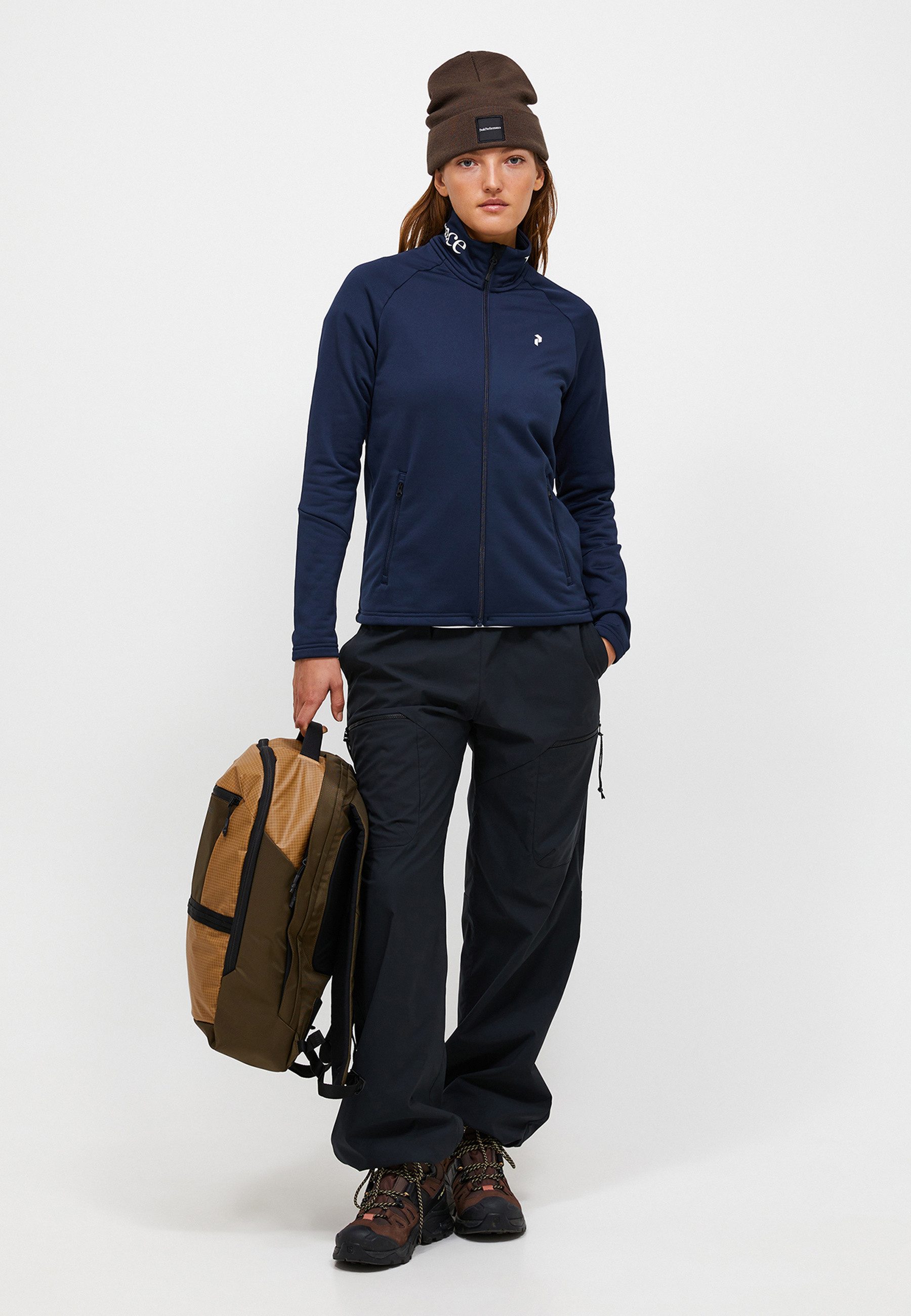 Peak Performance Fleecejacke W Rider Essentials Midlayer Zip Jacket mit sportivem Design