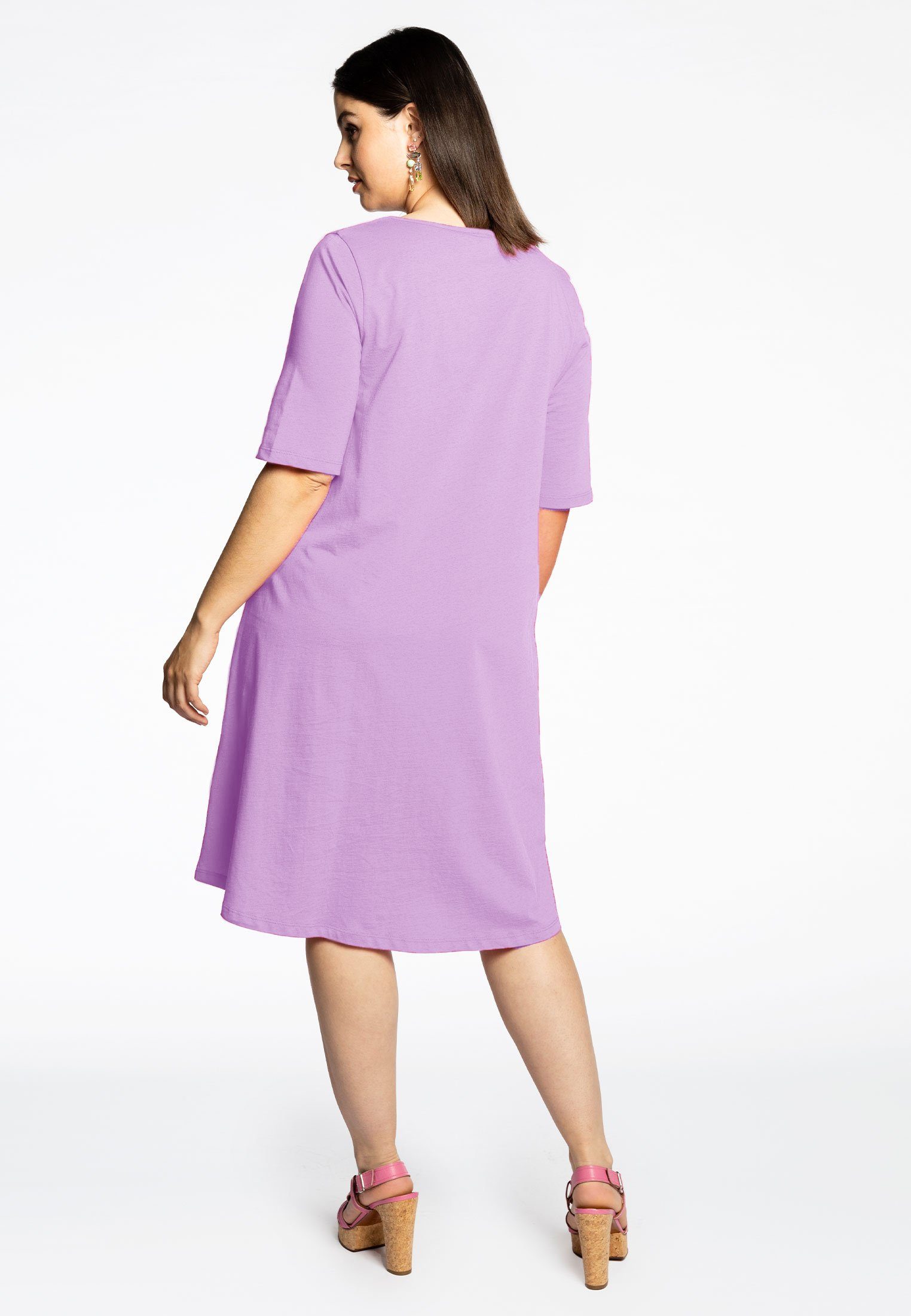 YOEK A-Linien-Kleid Damen Kleid Große Größen Bio-Baumwolle