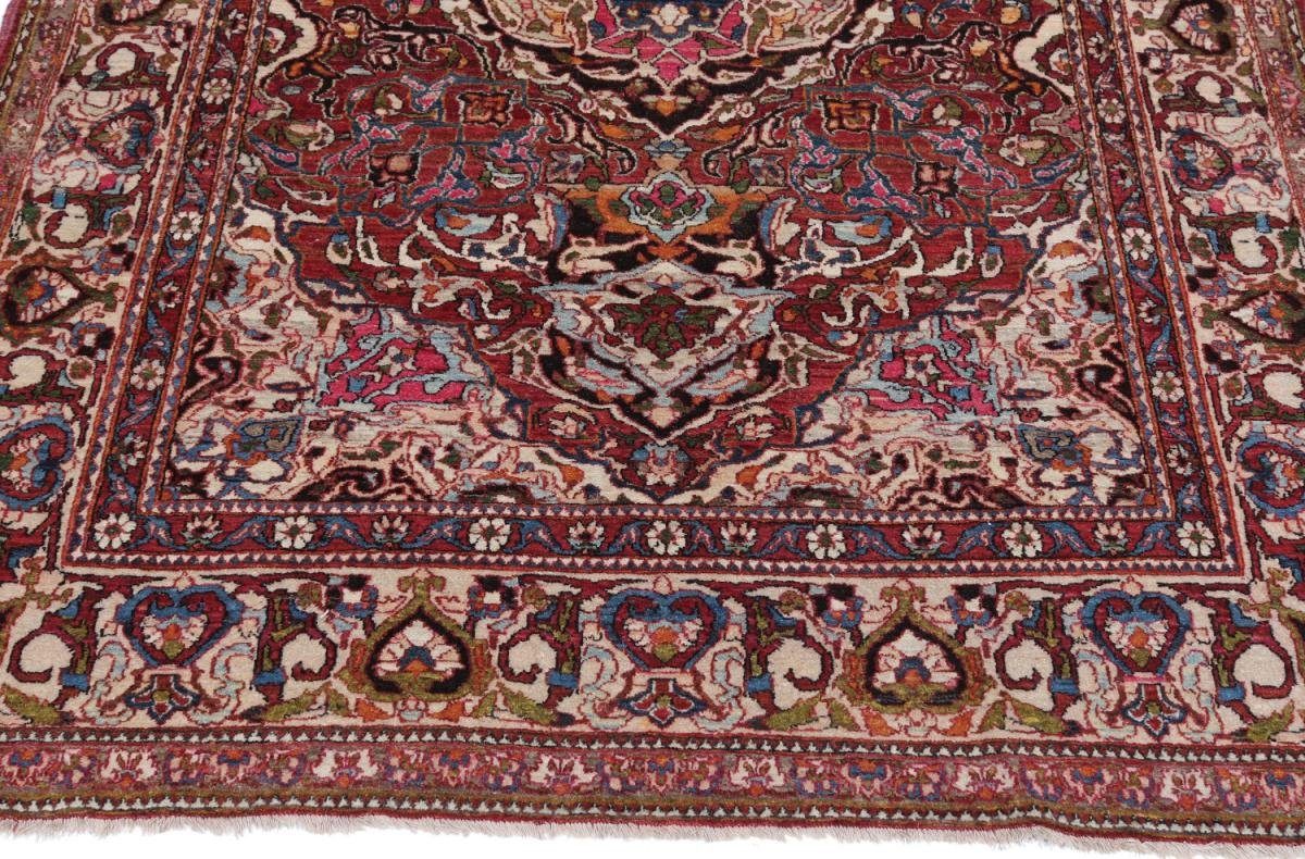 Isfahan mm 139x207 Trading, Antik rechteckig, Höhe: Handgeknüpfter Orientteppich Orientteppich 8 Perserteppich, / Nain