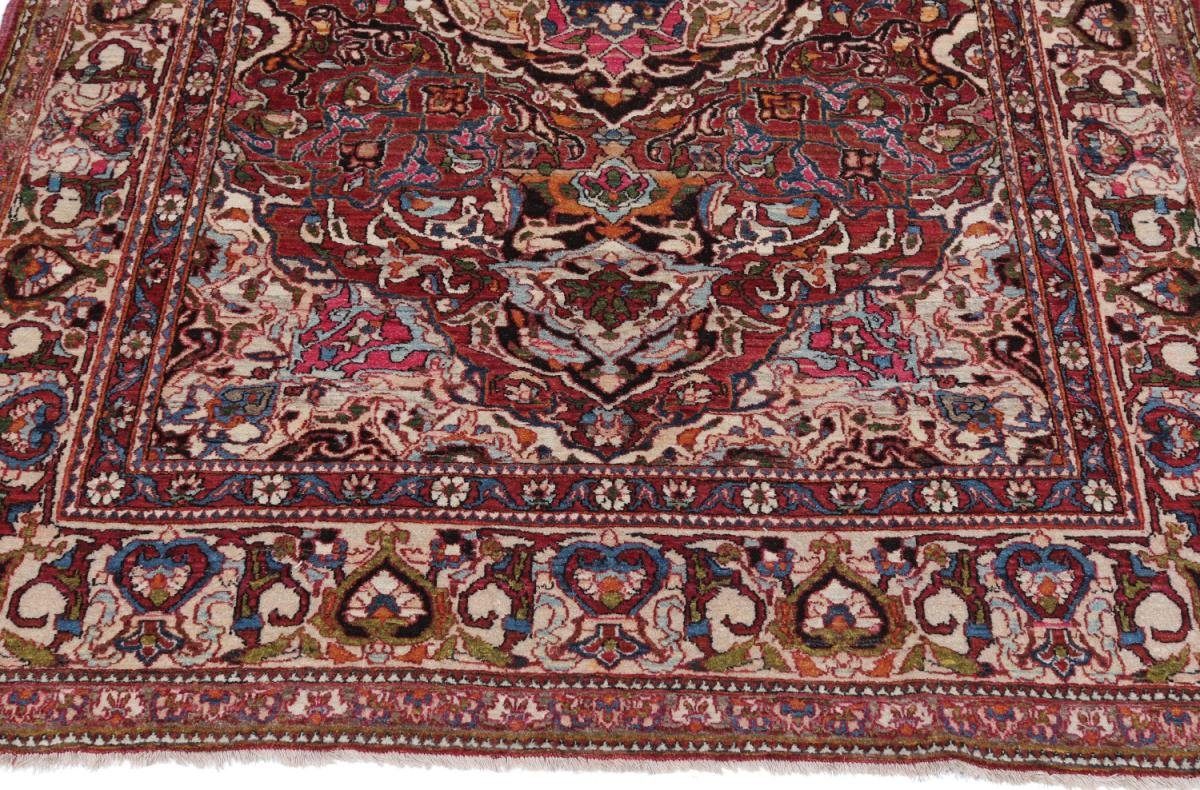 Orientteppich Handgeknüpfter Isfahan Höhe: 139x207 8 Orientteppich Trading, mm / Nain Perserteppich, Antik rechteckig,