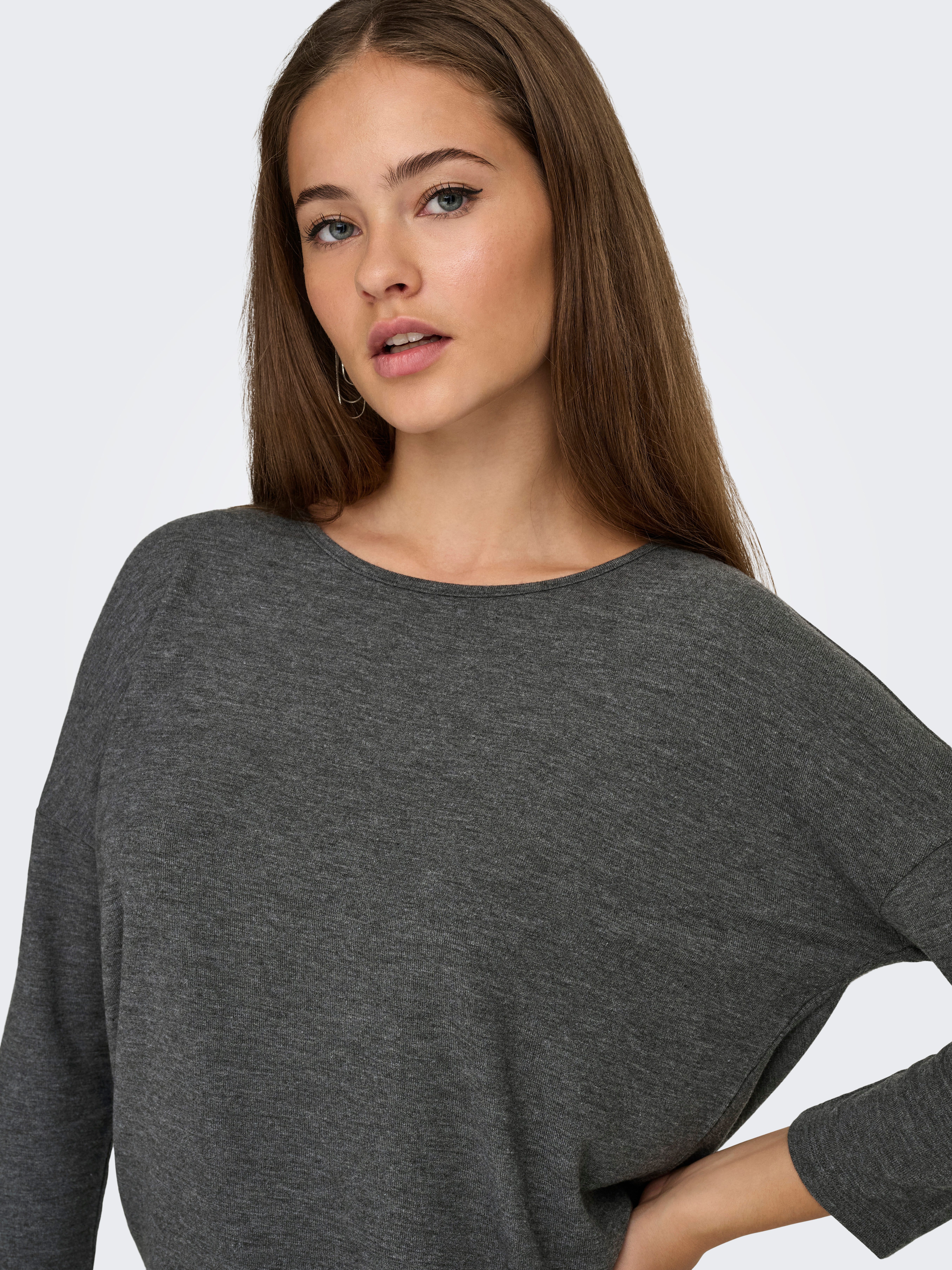 ONLY 3/4-Arm-Shirt ONLGLAMOUR 3/4 TOP JRS NOOS Materialmix, loose fit
