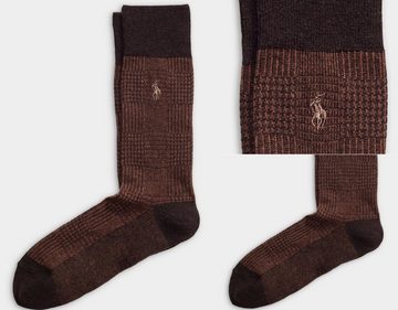 Ralph Lauren Freizeitsocken POLO RALPH LAUREN Socken Karo Socks Wool Plaid Pattern Made in Japan O