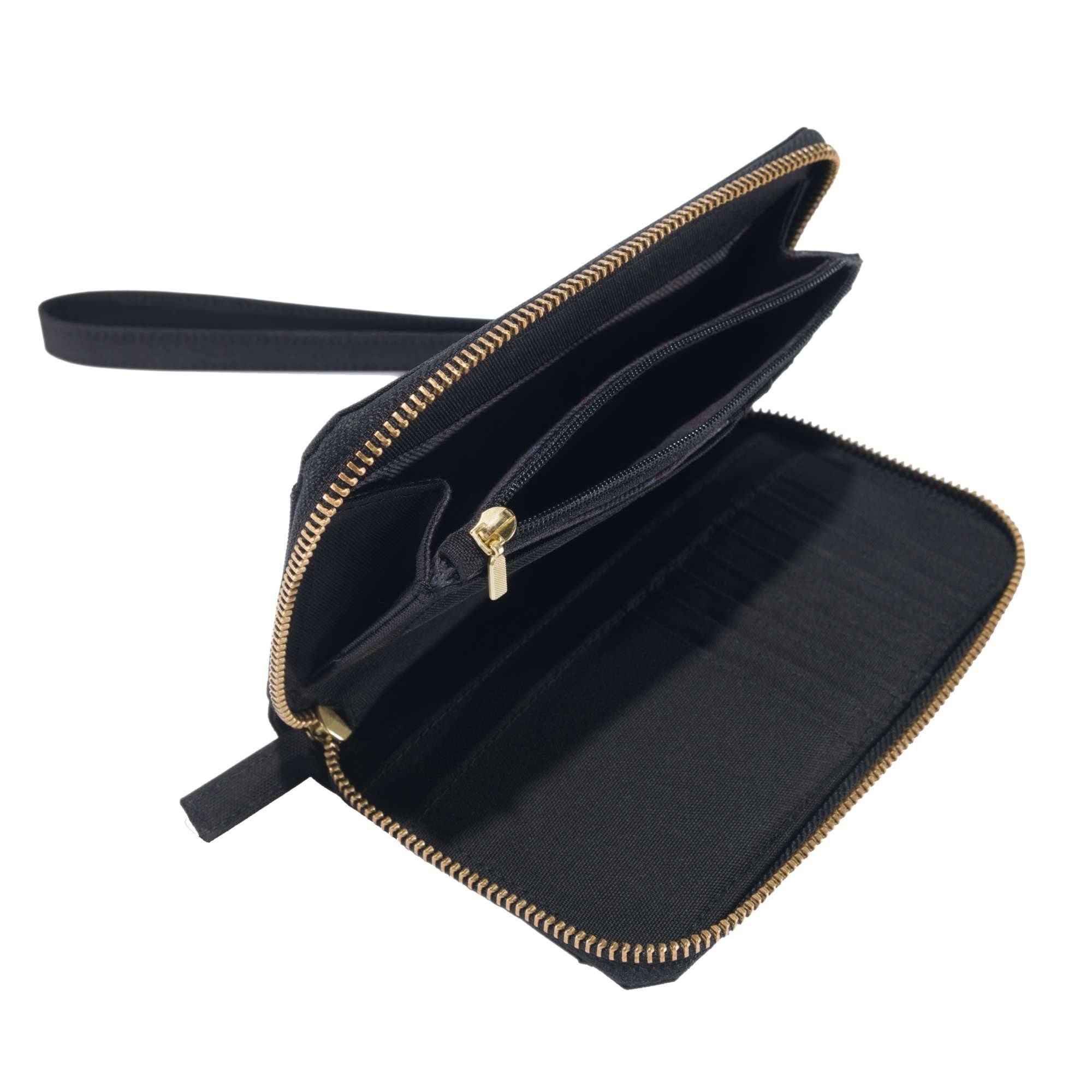 WALLET DUCK Carhartt Brieftasche Münztasche black (1-tlg), Reißverschluss CLUTCH LAY-FLAT mit NYLON