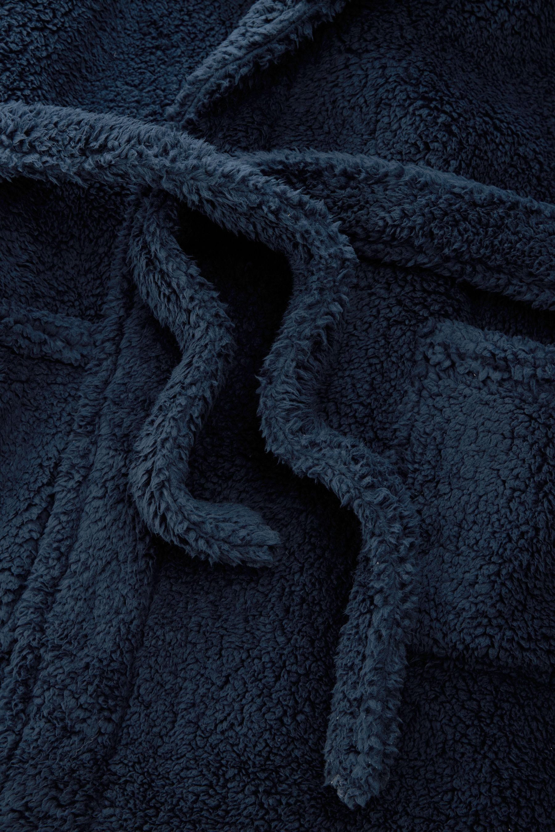 Next Herrenbademantel Borg-Morgenmantel, Polyester (recycelt), Polyester günstig online kaufen