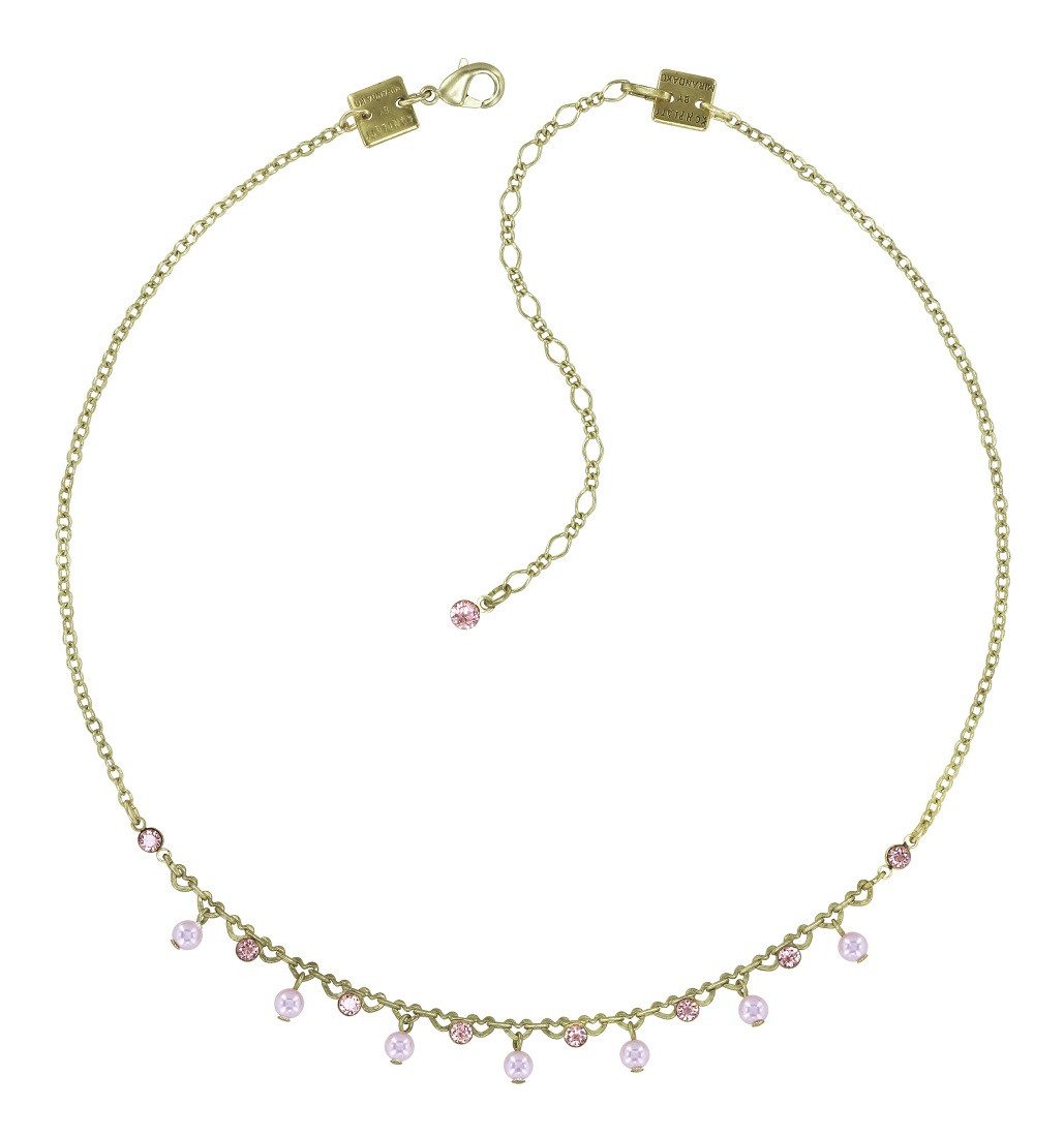 KONPLOTT Collierkettchen Konplott: Collier Pearl Shadow shinny brass