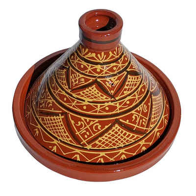 Casa Moro Dampfgartopf Marokkanische Tajine Agadir 34 cm glasiert, handbemalte Tagine, Keramik