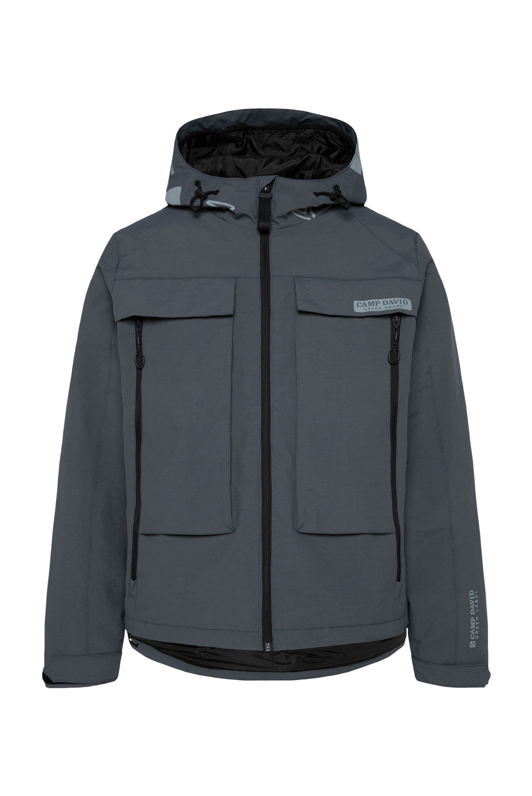 CAMP DAVID Outdoorjacke mit längerer Rückenpartie