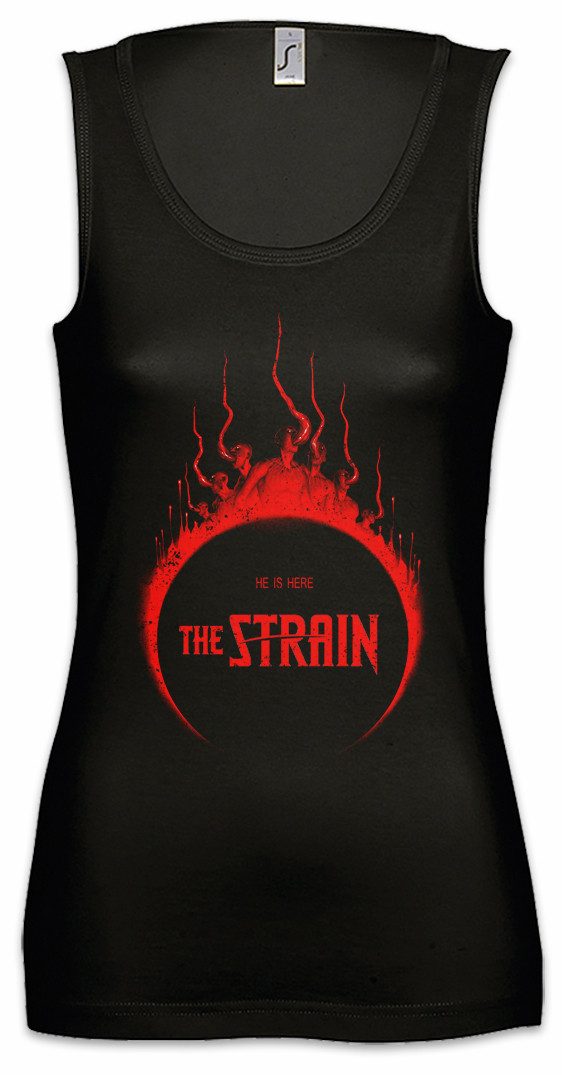 Tanktop He Is Here Logo I Ärmelloses Damen T-Shirt The Monster Strain Vampir