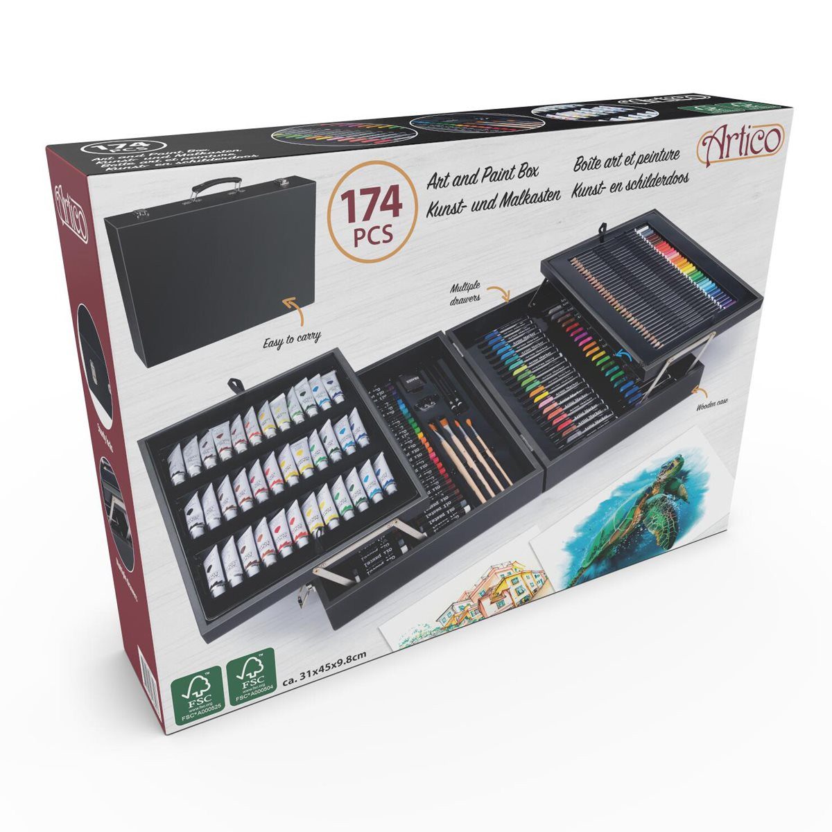 Artico Kreativset Artico 174teiliges Set