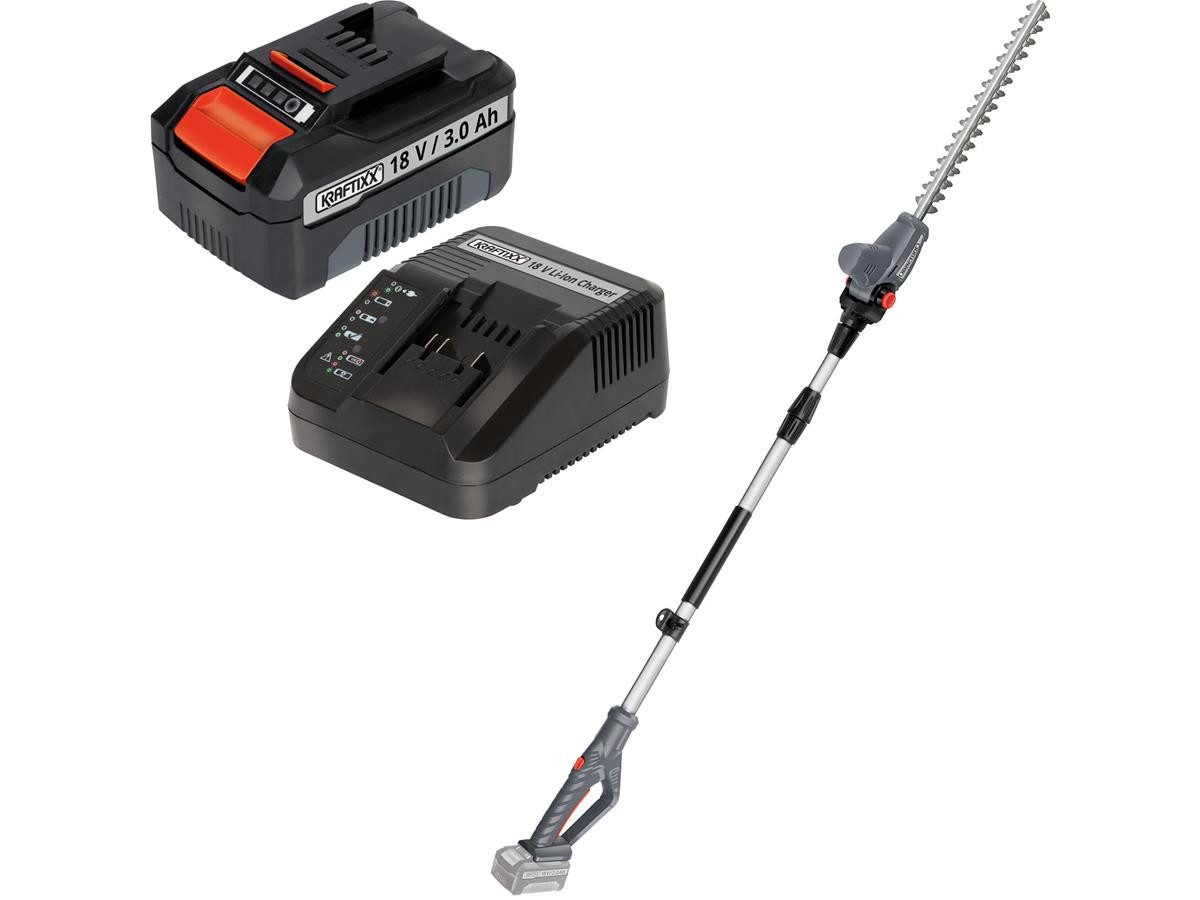 KRAFTIXX® Heckenschere KX-ASH 1835 Li, (Set, 3-tlg), inkl. 3,0Ah Akku & Ladegerät