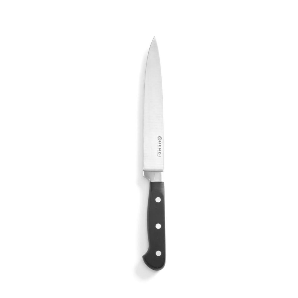 Allzweckmesser HENDI Tranchiermesser, Kitchen Line, Schwarz, (L)330mm