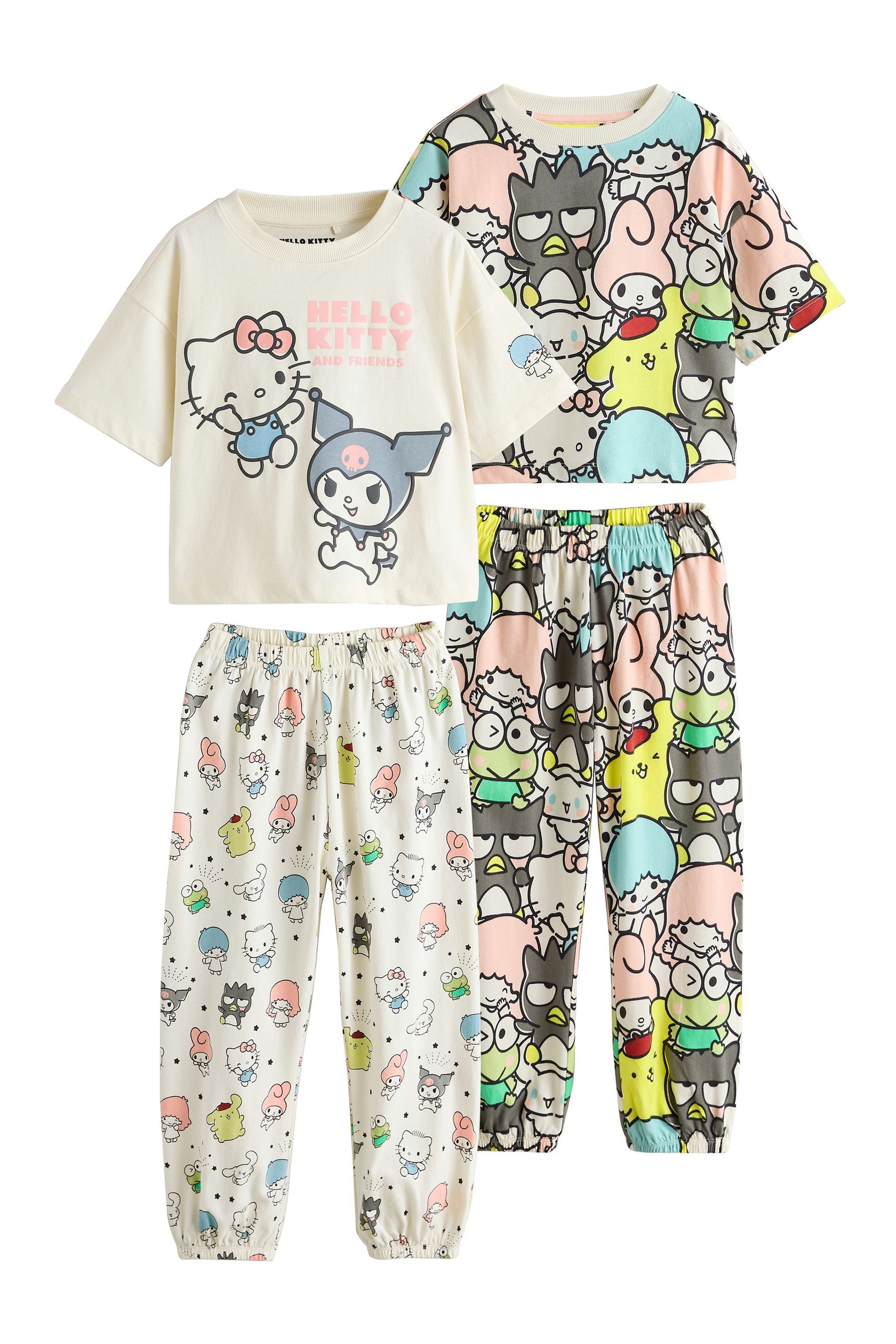 Next Pyjama 2er-Pack Schlafanzüge, Hello Kitty (4 tlg)