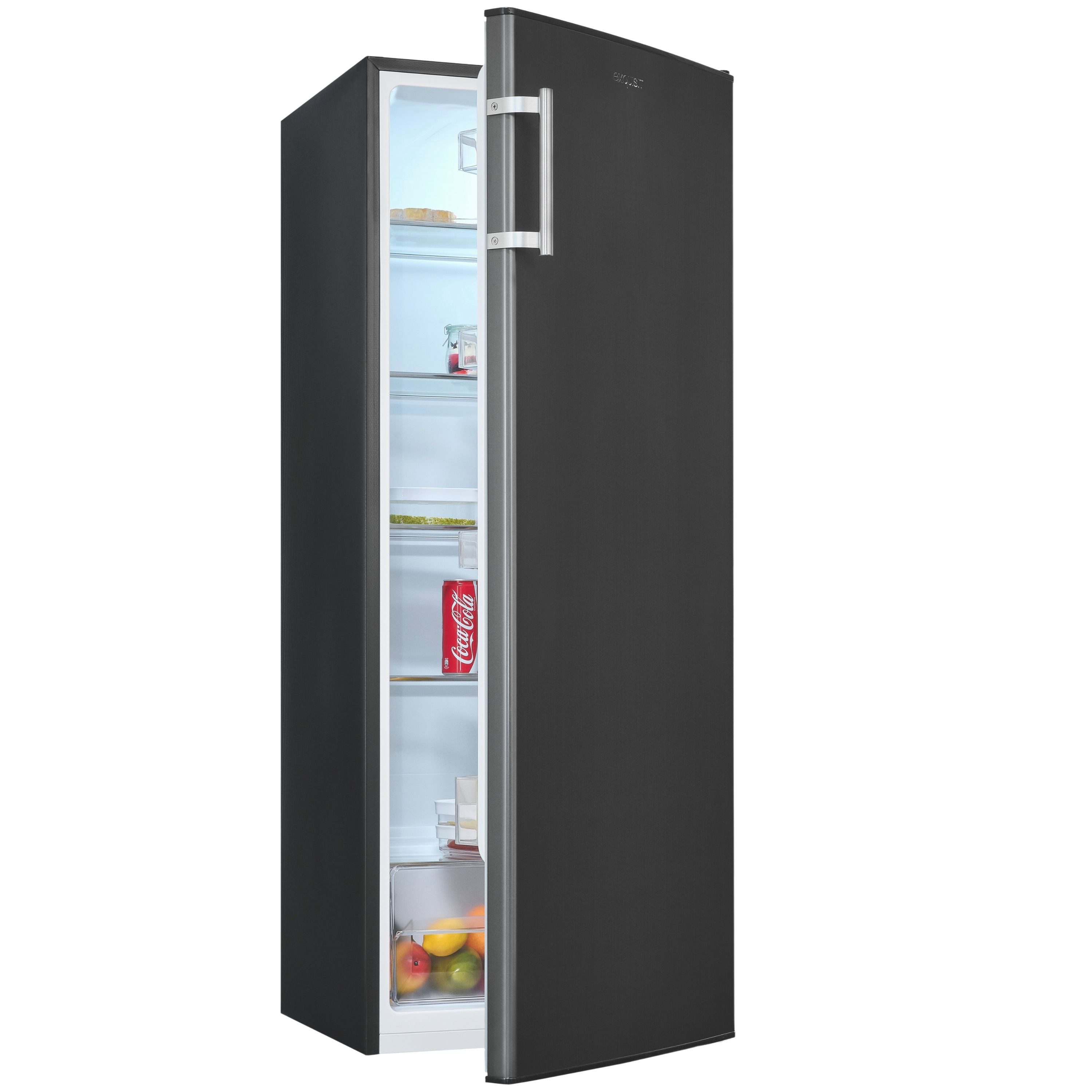 exquisit Vollraumkühlschrank KS320-V-H-040E, 142.6 cm hoch, 54.4 cm breit, XL-Kühlschrank mit reichlich Platz für Ihr Kühlgut