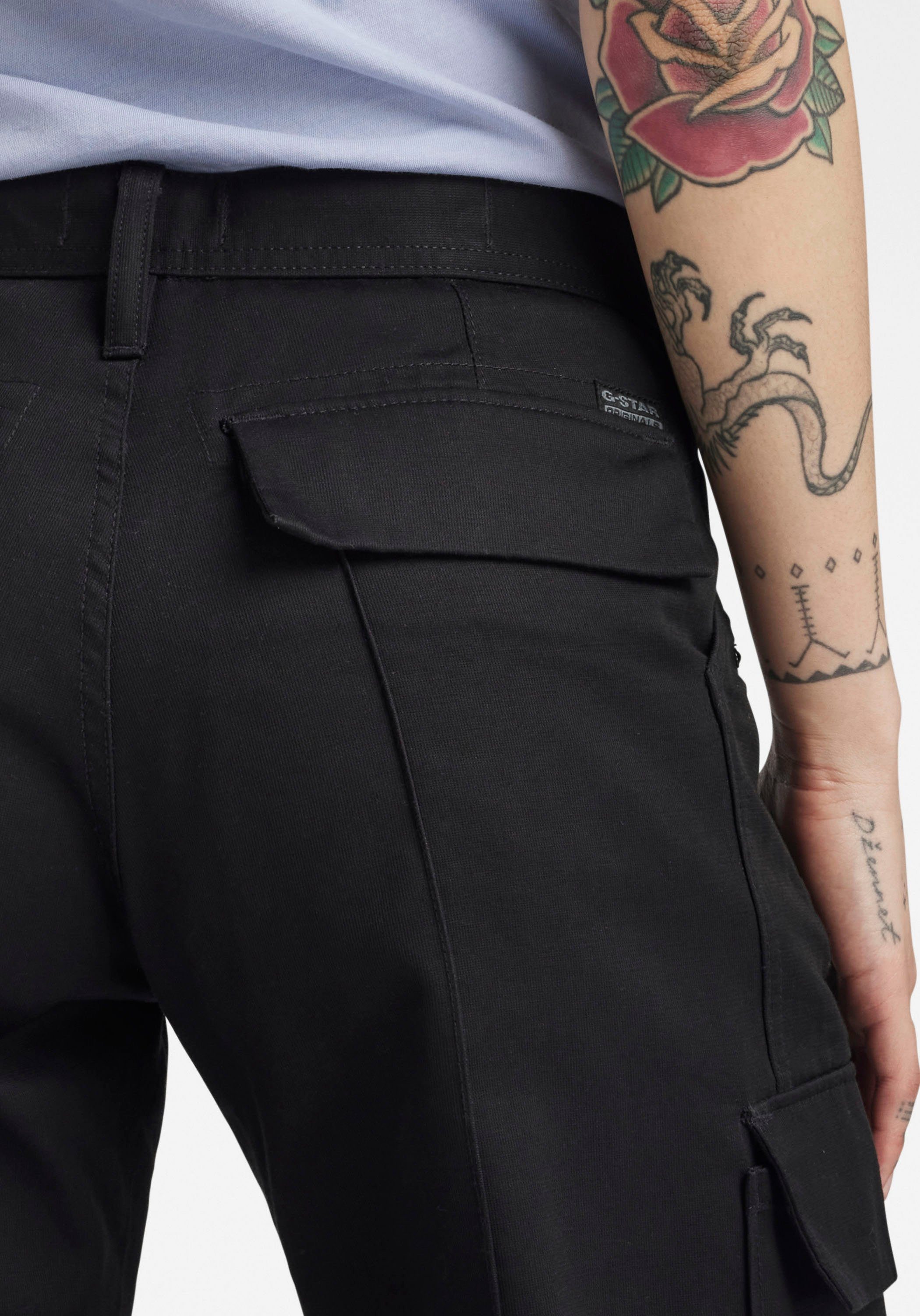 Judee dark black Cargohose RAW G-Star Cargo