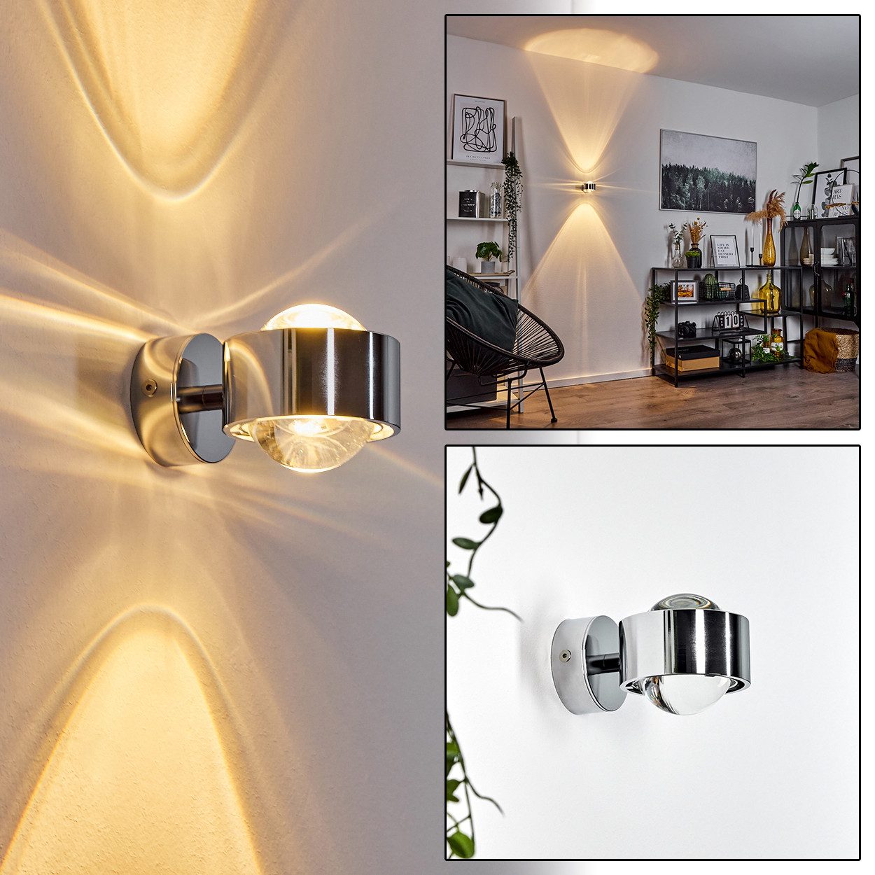 hofstein Wandleuchte »Osacca« Wandlampe geradlinig aus günstig online kaufen