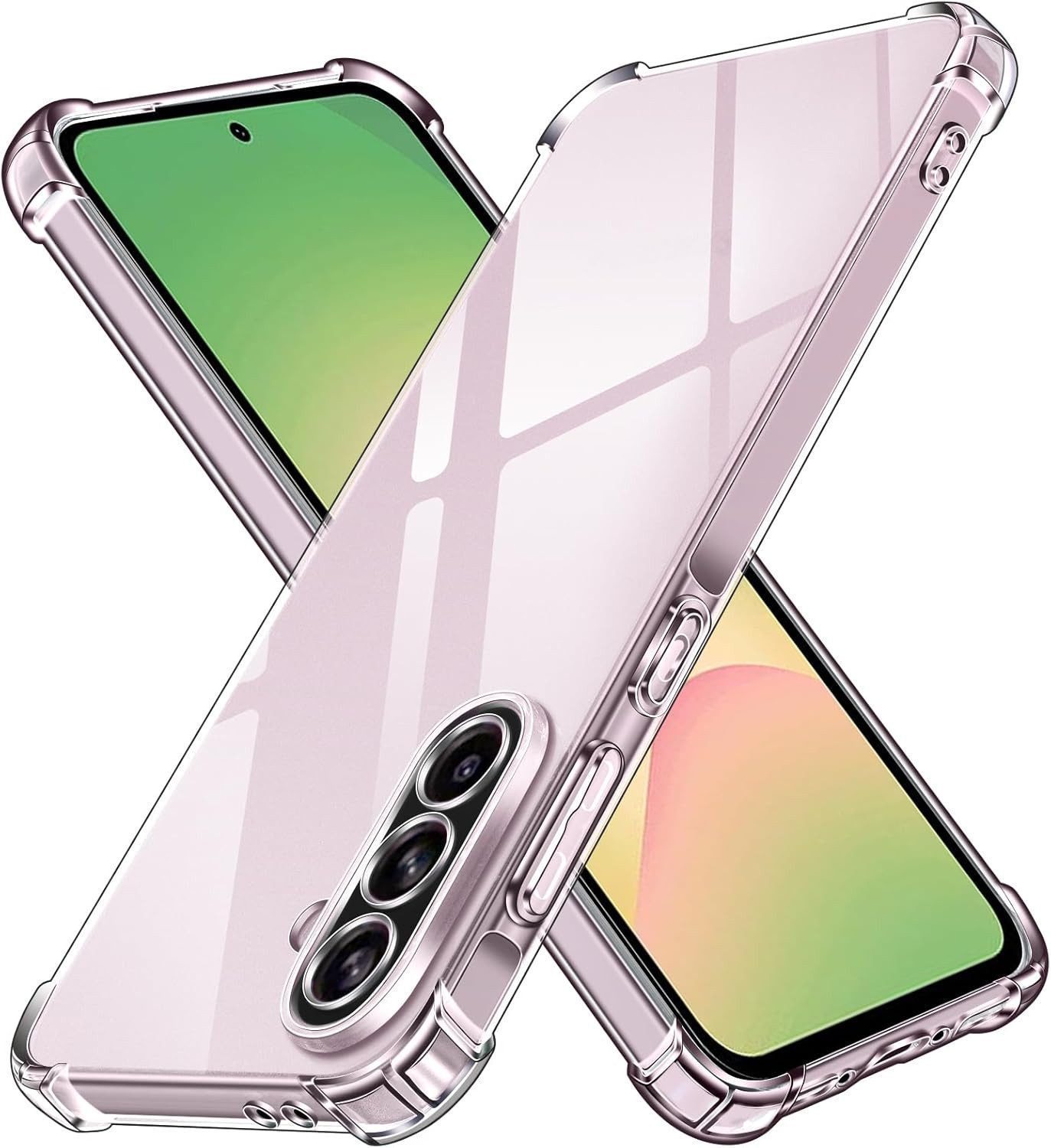 Widmann-Shop Smartphone-Hülle Case für Samsung Galaxy A57 5G Cover Transparent Schutzhülle, Für Galaxy A56 5G