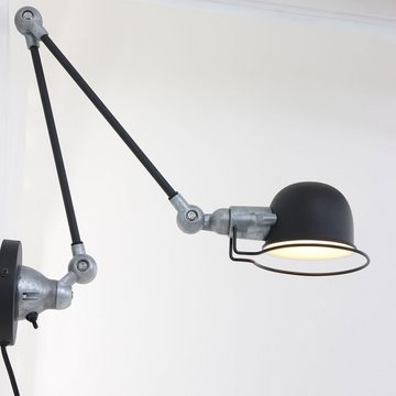 Steinhauer LIGHTING Wandleuchte, Leuchtmittel nicht inklusive, Gelenk Wand Leuchte schwarz Spot Strahler Lampe verstellbar