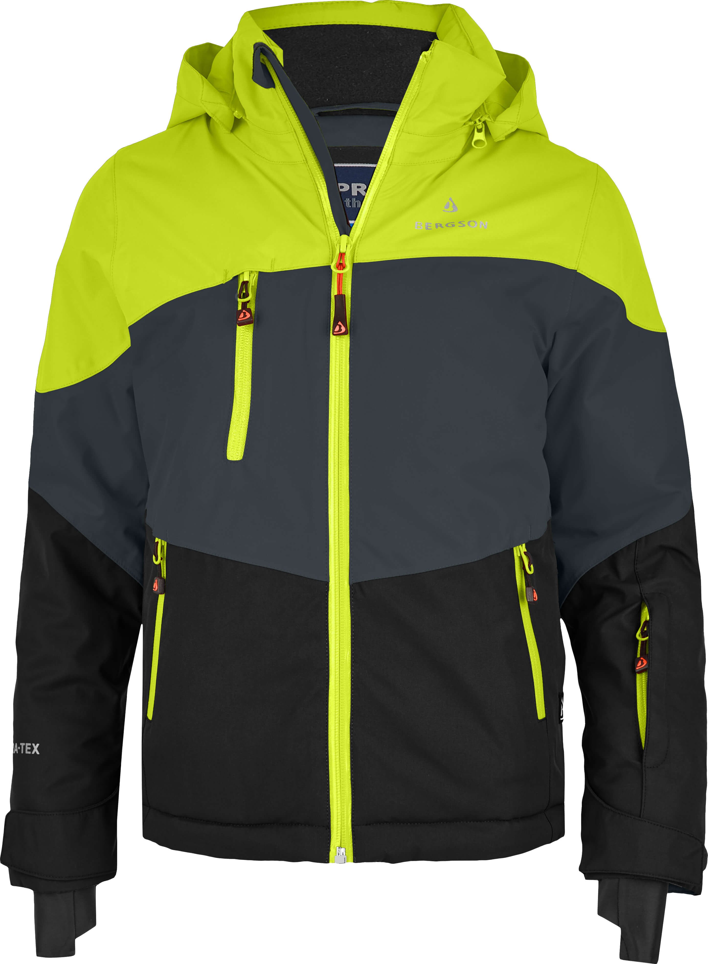 Bergson Skijacke VOLKER neo (maxi) Kinder Skijacke, extra weit für extra viel Spaß im Schnee!, Normalgrö