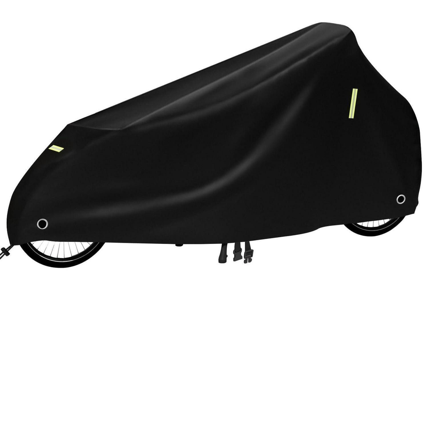 LuxusKollektion Fahrradschutzhülle Lastenrad Abdeckung 210D 285x65x115 cm wasserdicht Reflexstreifen