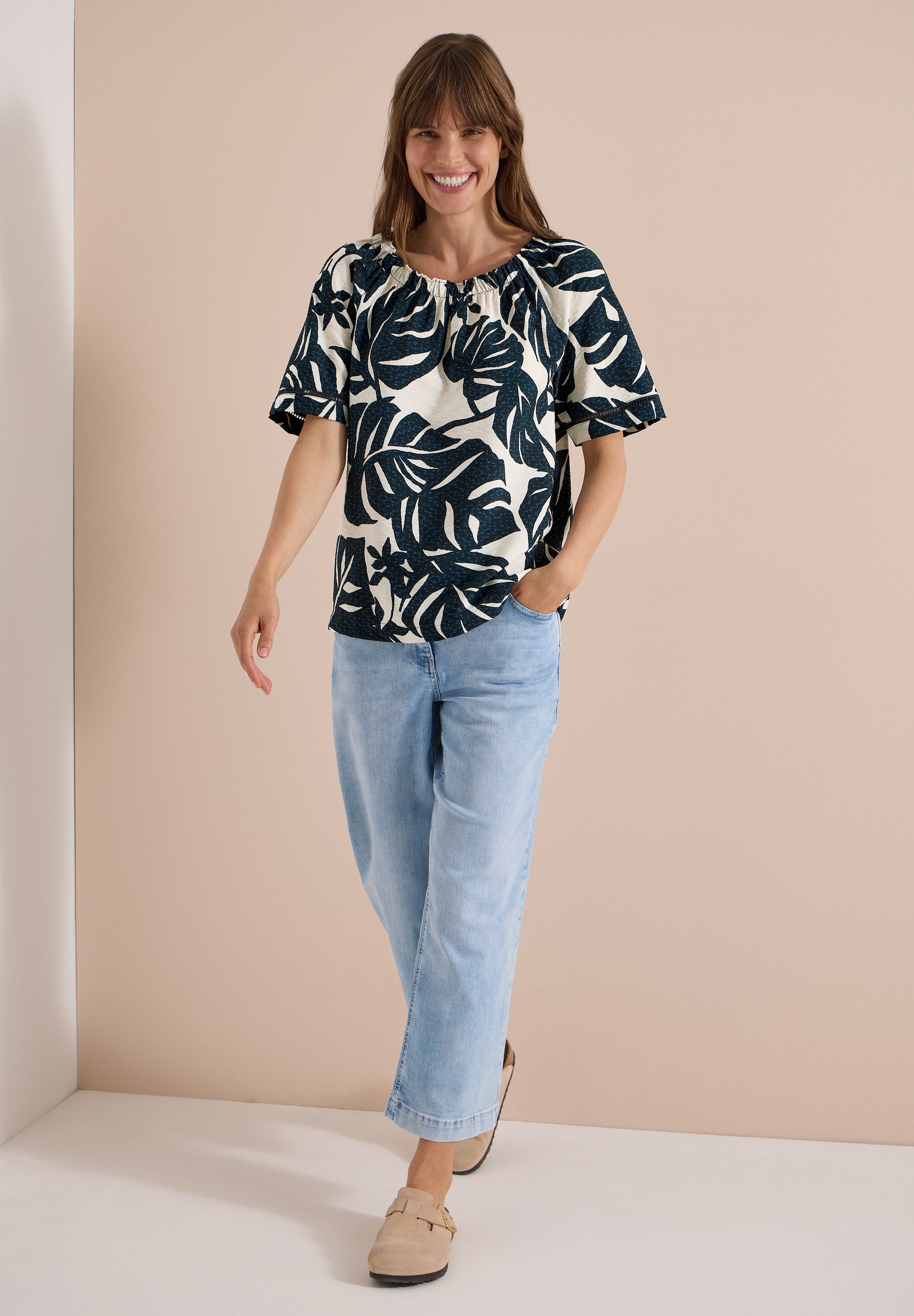 CECIL Carmenbluse aus softer Viskose
