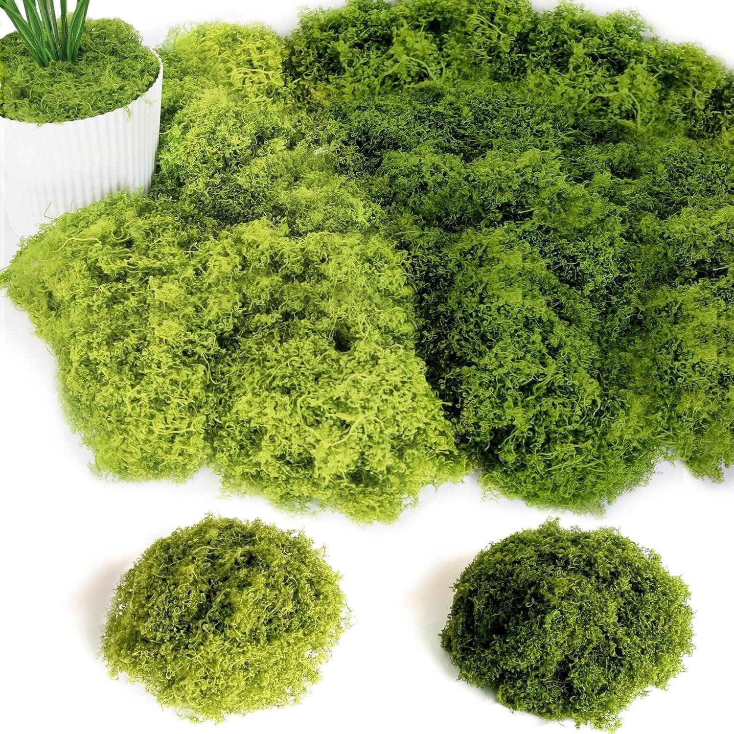 Küchenorganizer-Set Kunstmoos Bastelmoos Dekomoos Modellbau Dunkelgrün Hellgrün 200g