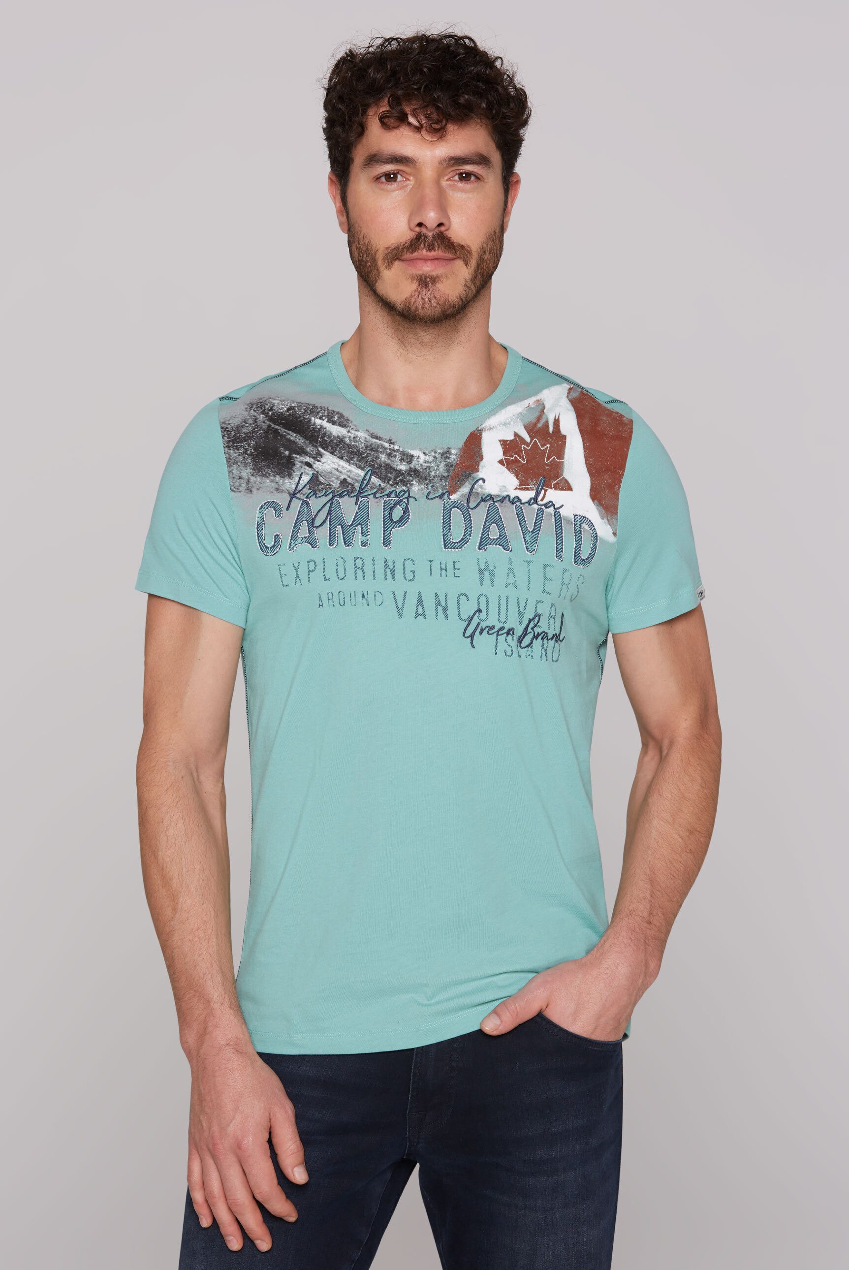 CAMP DAVID Rundhalsshirt, aus Baumwolle günstig online kaufen