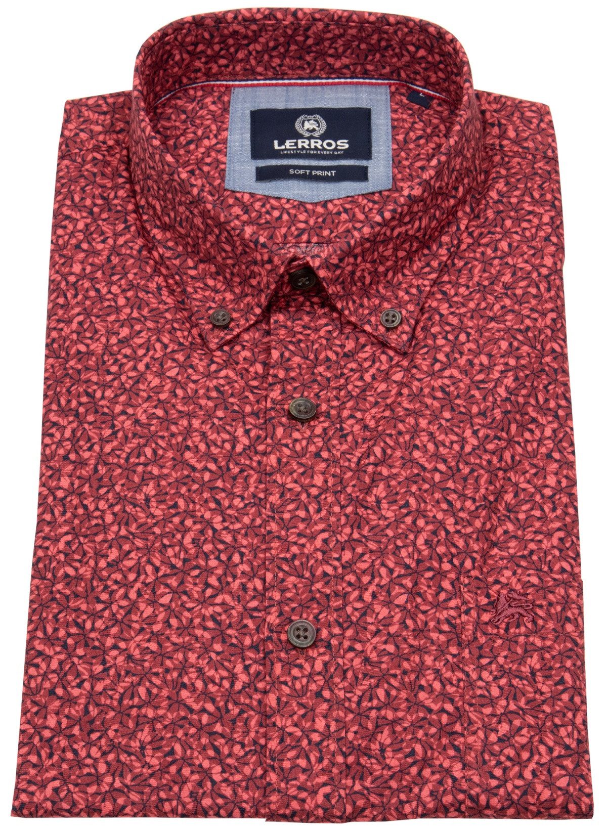 LERROS Kurzarmhemd Button-Down-Kragen günstig online kaufen