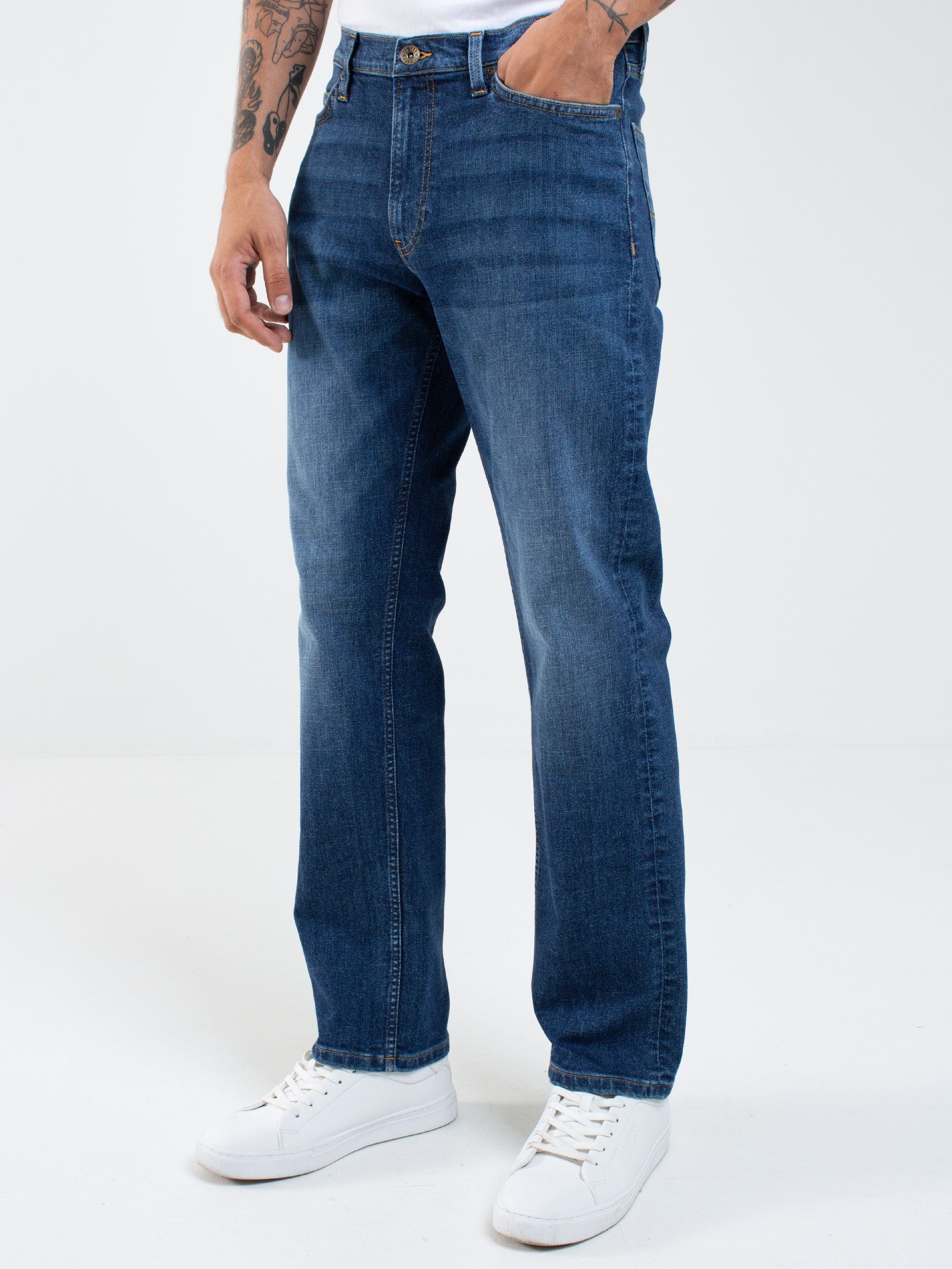 (1-tlg) STAR Straight-Jeans BIG denimblau COLT